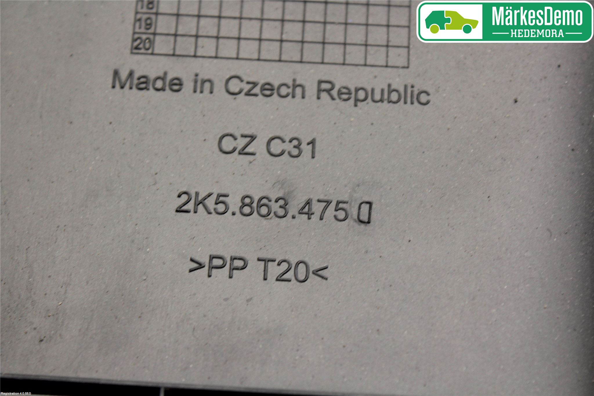 Volkswagen VW CADDY 16-20 Instrumentkonsoll Midt