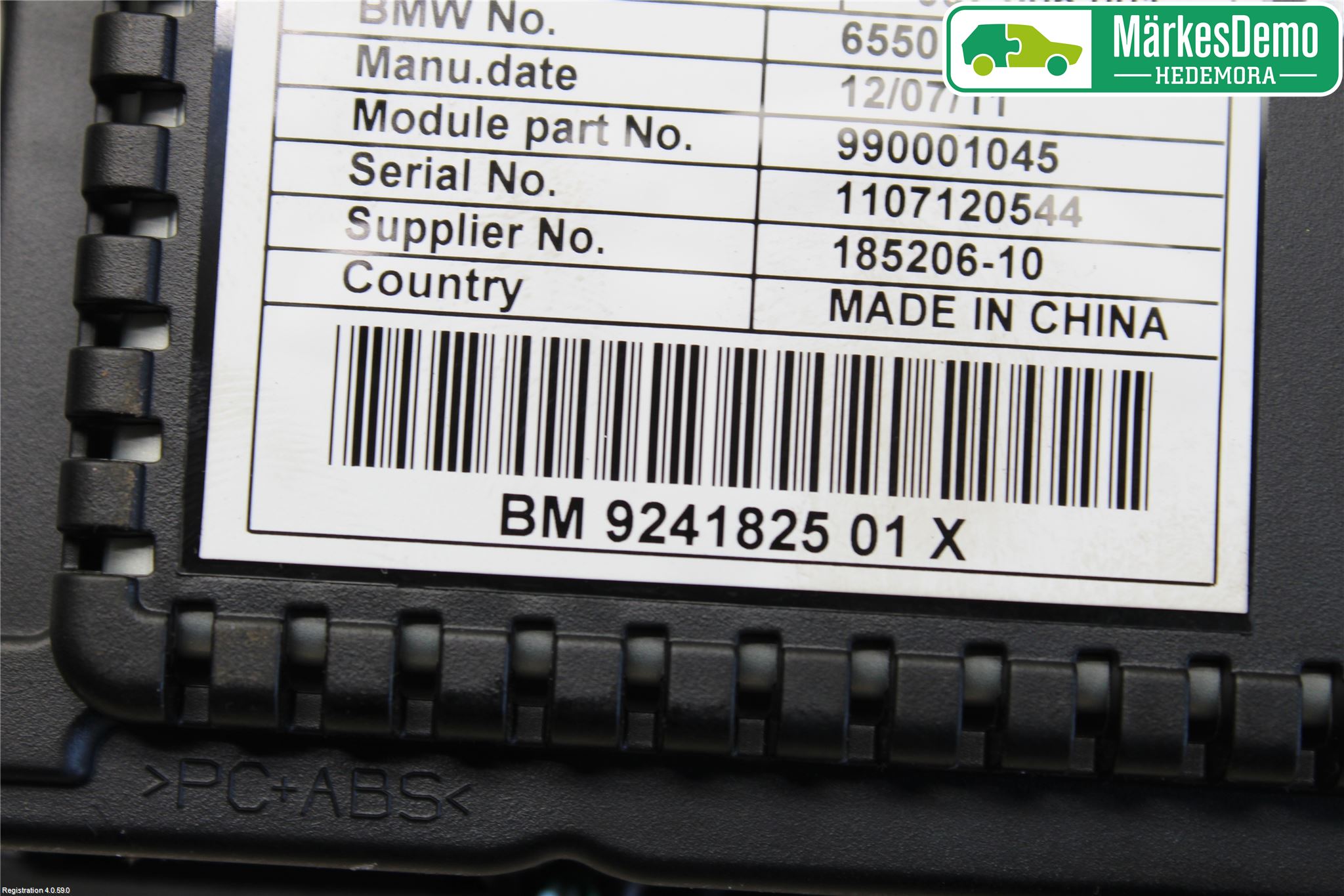 BMW 5 F10/F11/F18 09-17 Stereo Radio Med Cd