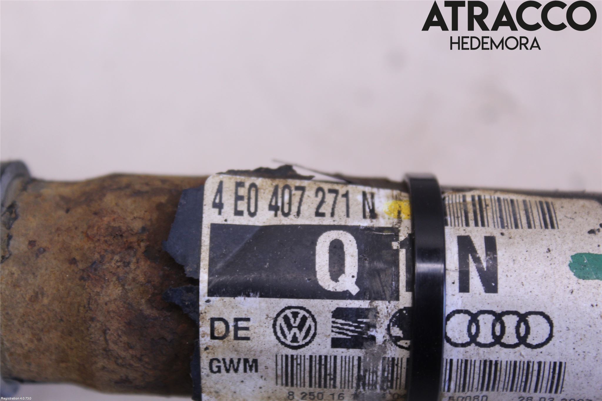 Audi A8/S8 4E  02-09 Drivaksel Foran Kompl Venstre