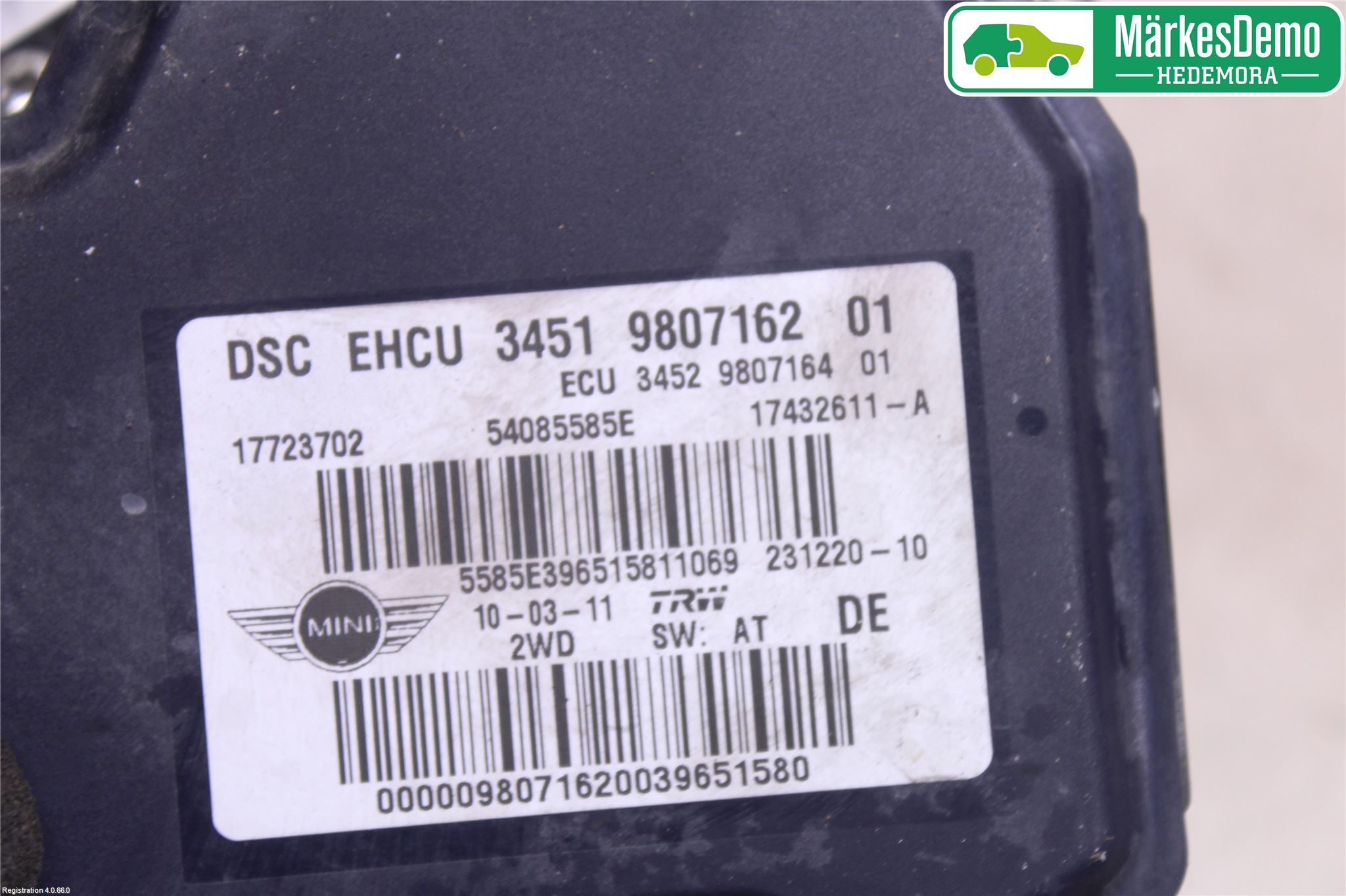 Mini CLUBMAN R55 06-14 Abs Hydraulikkaggregat