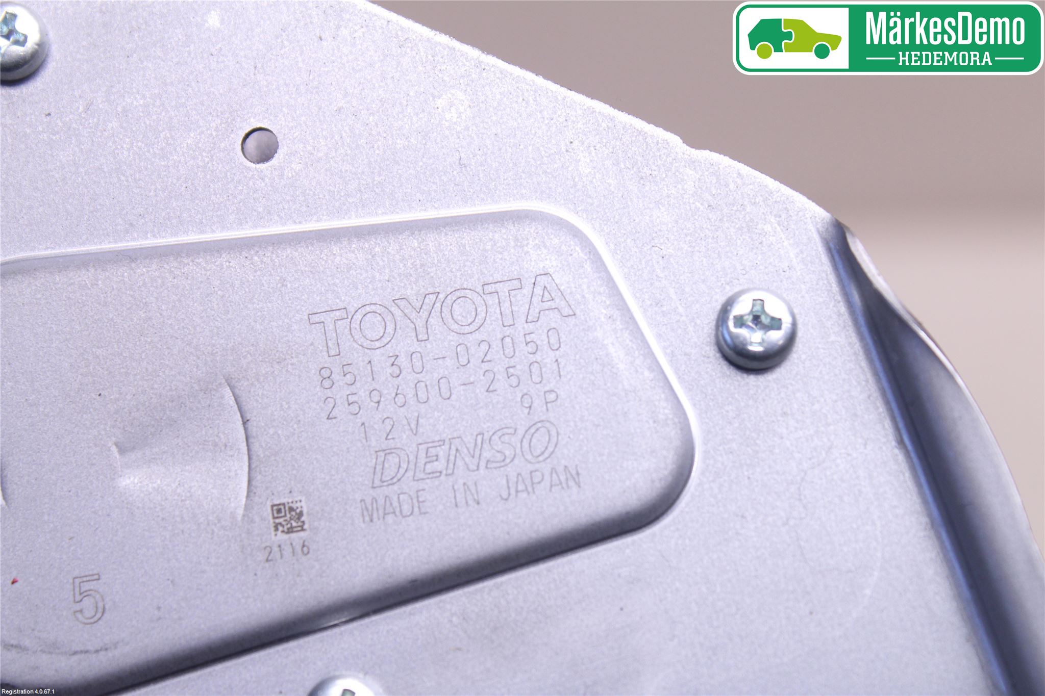 Toyota AURIS 13-19 Viskermotor Bakluke