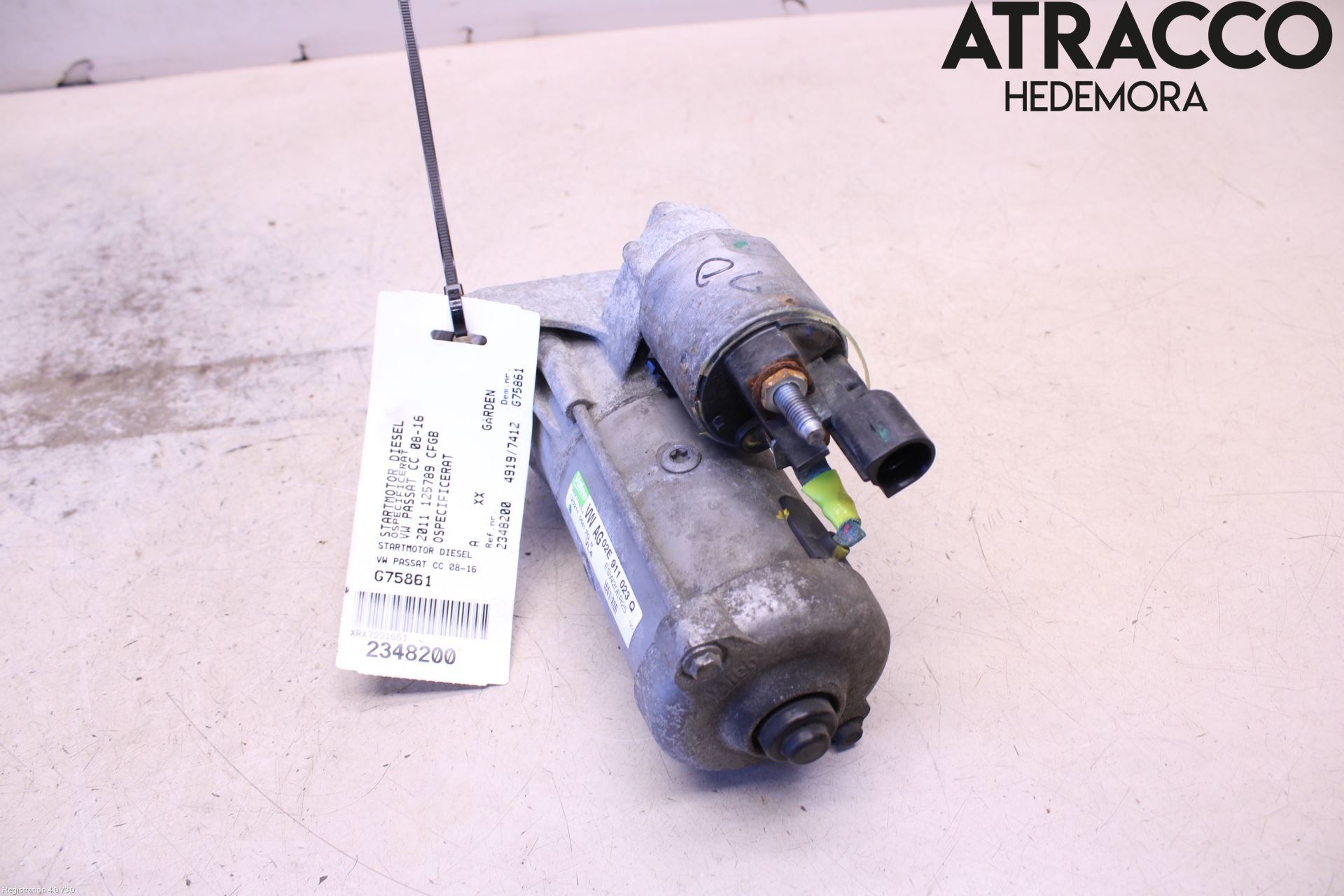 Volkswagen VW PASSAT CC 08-16 Startmotor Diesel