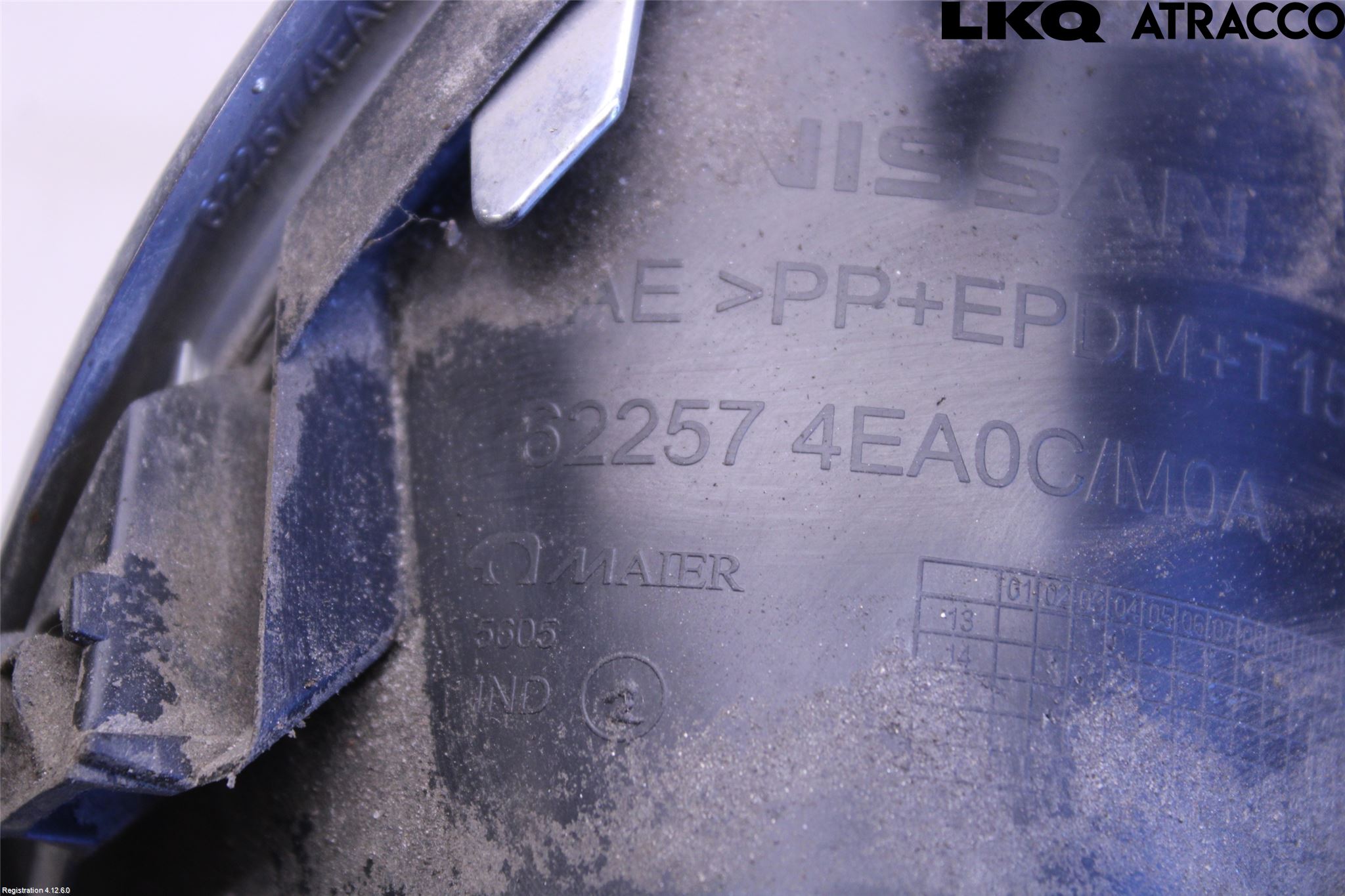 Nissan QASHQAI 14-17 Frontlykt Kurve-Tåkelys Ramme