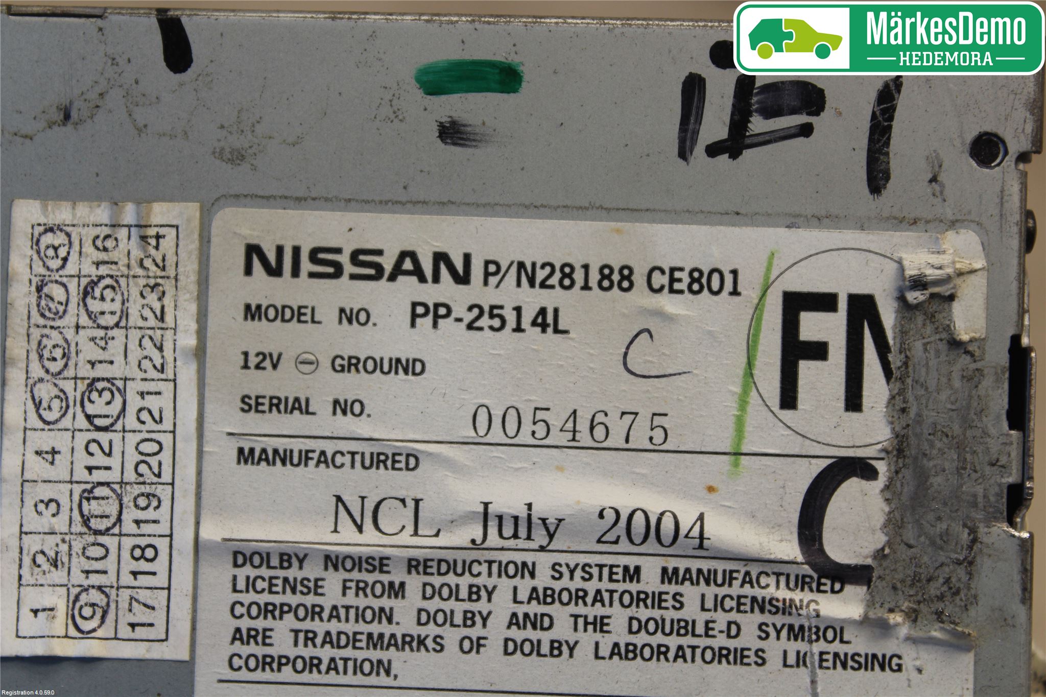 Nissan 350Z Stereo Radio Med Cd