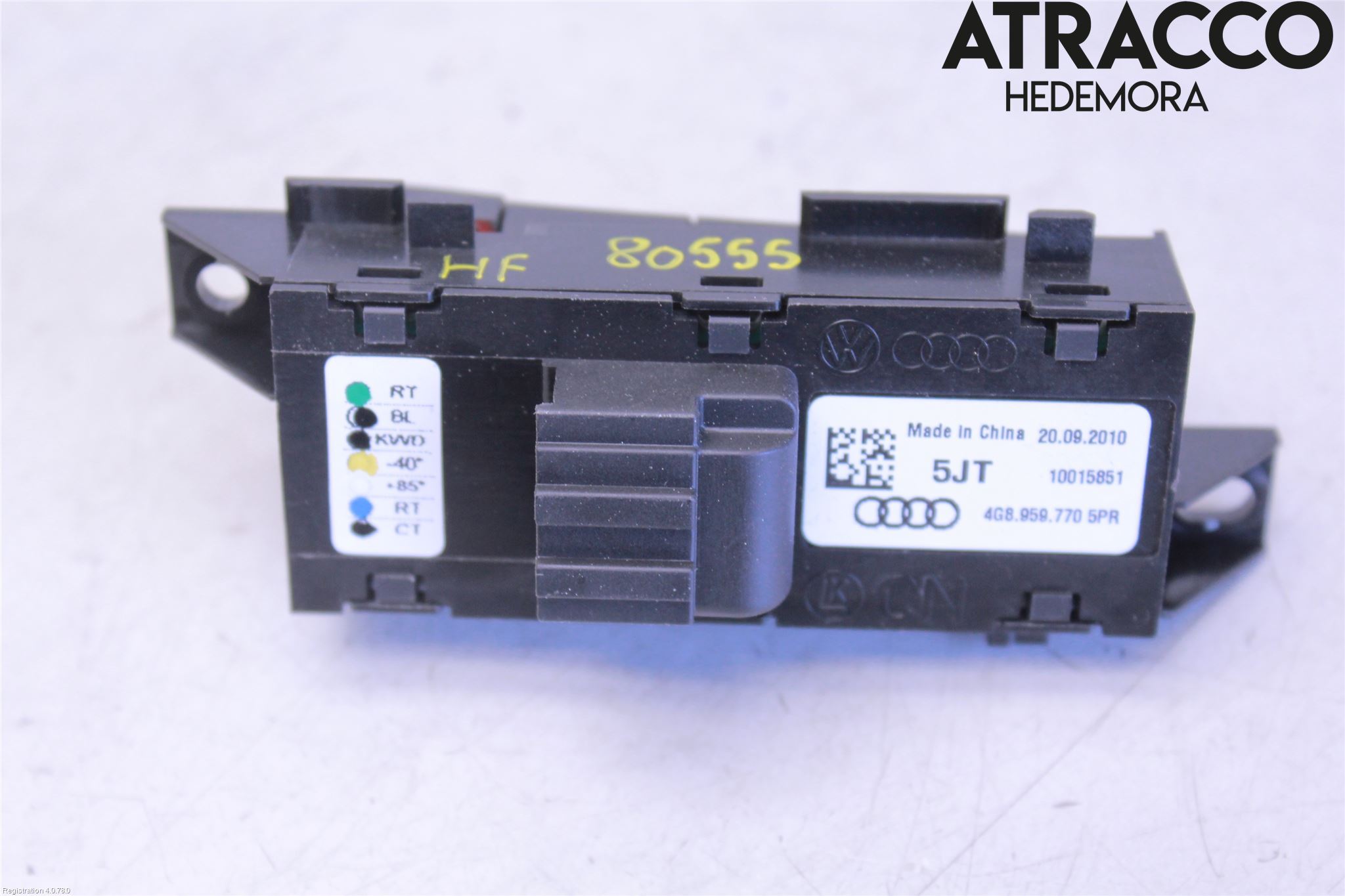 Audi A7/S7 4G 11-17 Bryter Seteminne