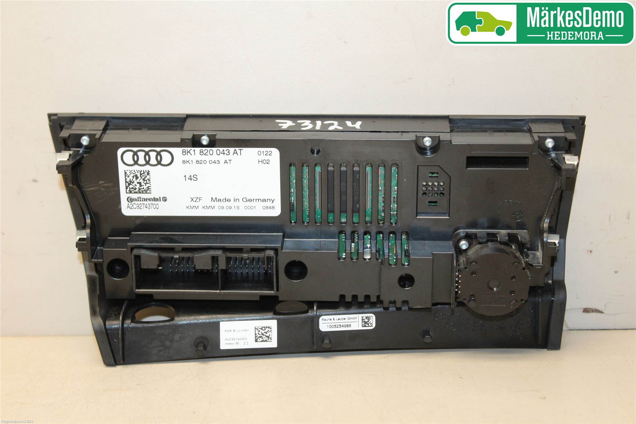 Audi A4 ALLROAD 09-16 Varme Ac Betjening-Display
