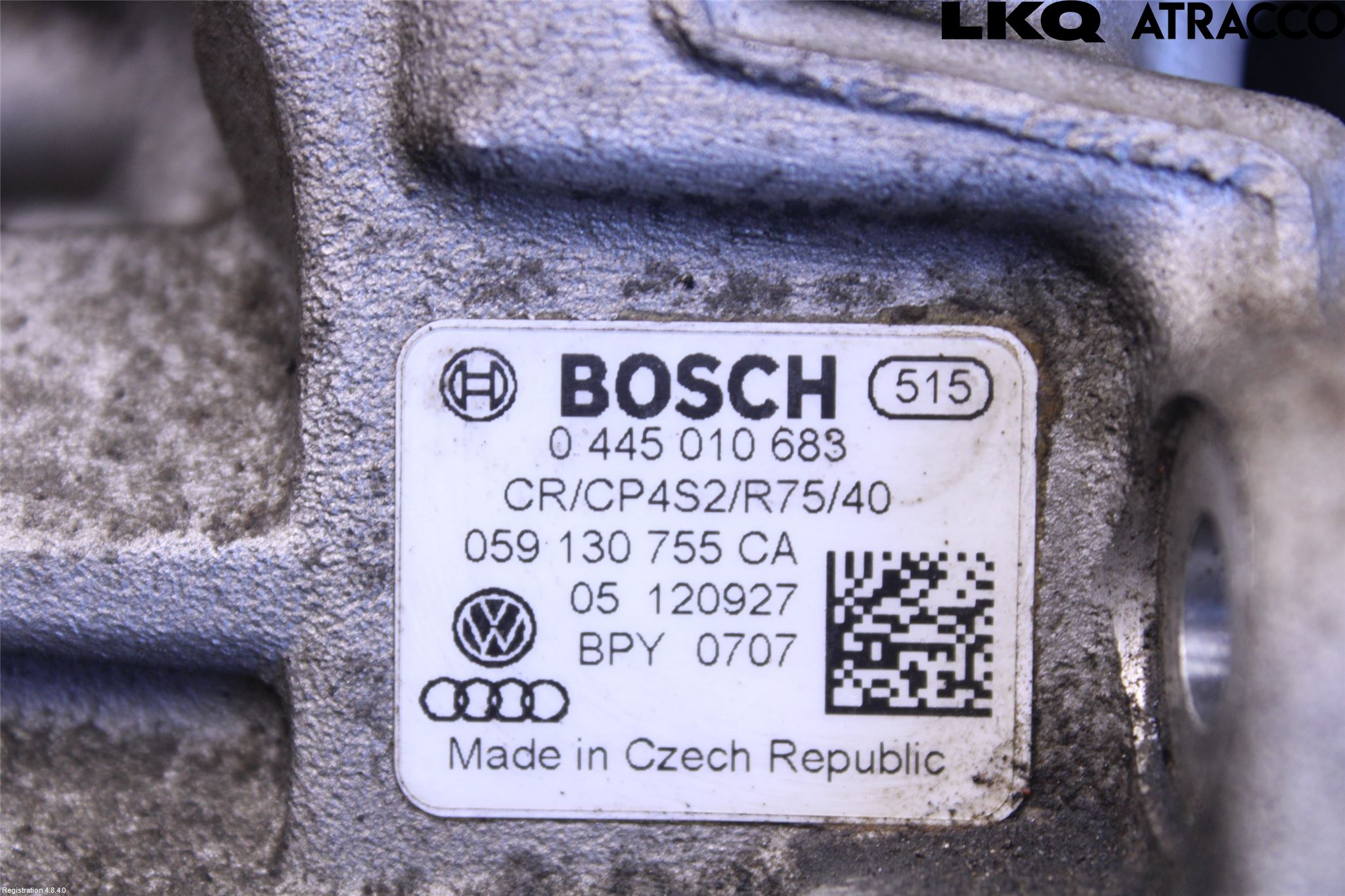 Audi A4 12-15 Drivstoff Dieselpumpe Hoved