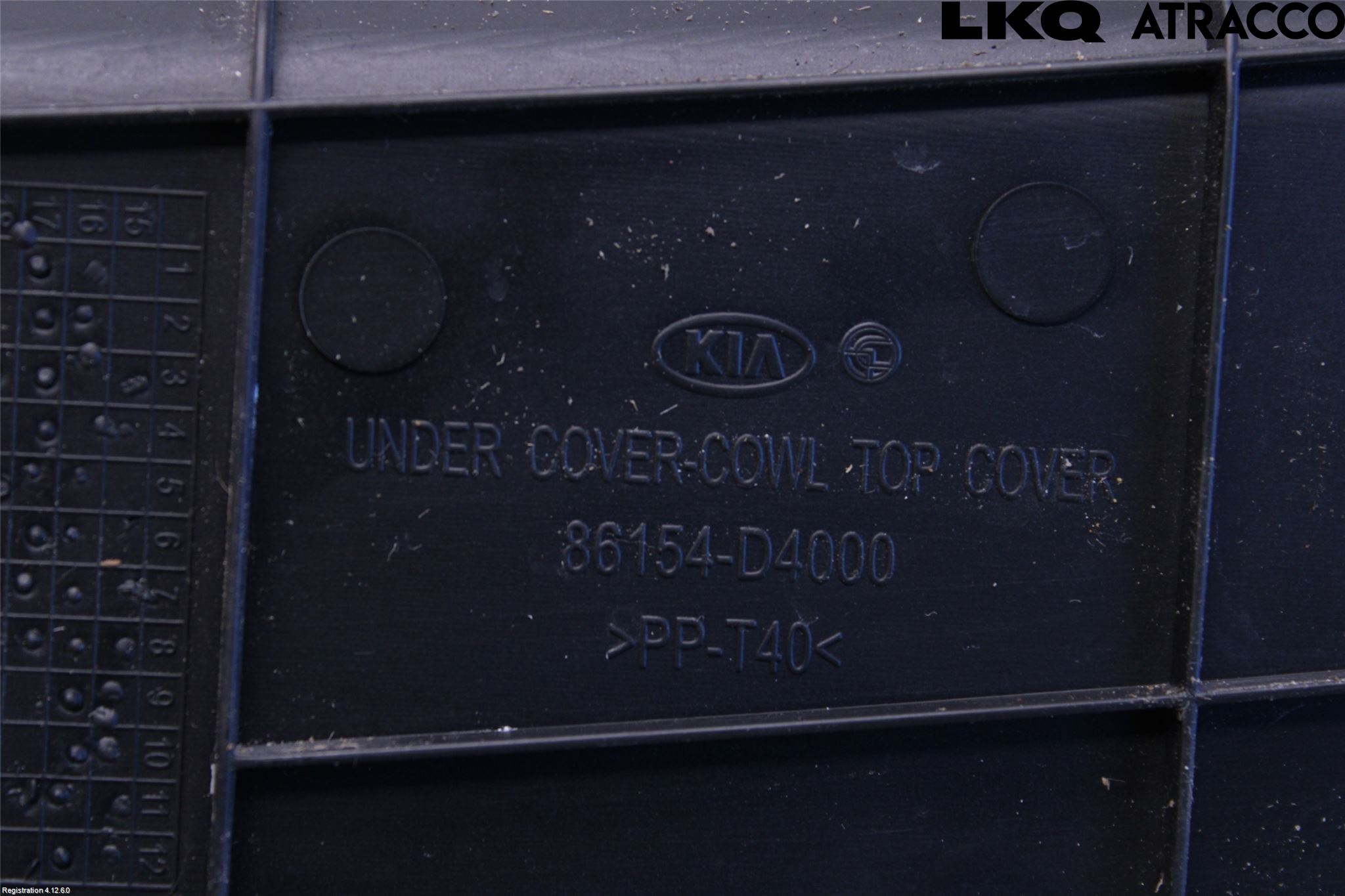 Kia OPTIMA 16-20 Visker Deksel-Grill-Under Frr