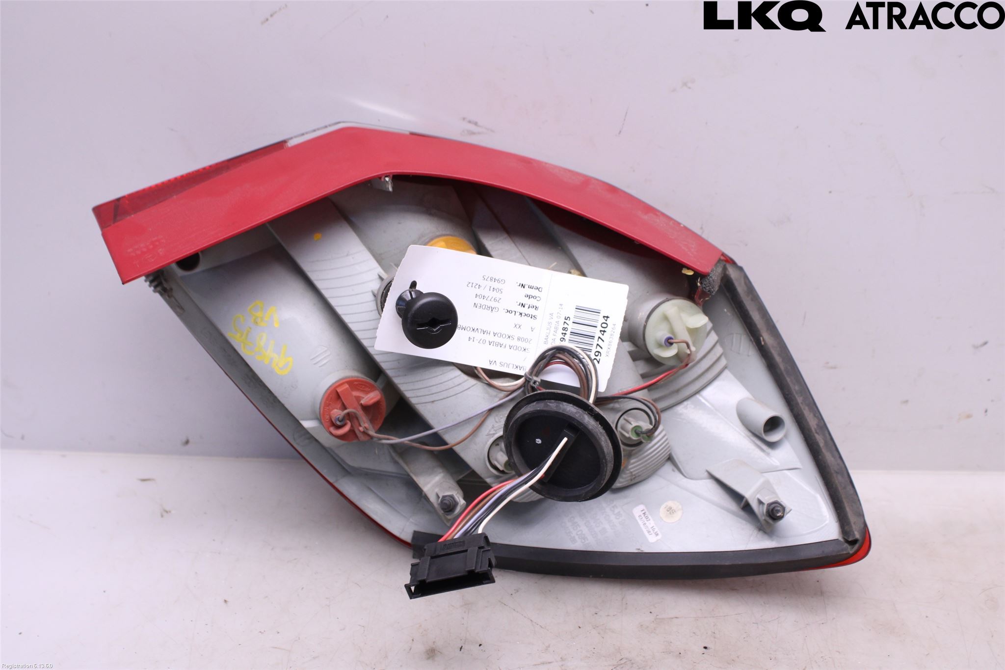 Skoda FABIA 07-14 Baklykt Venstre