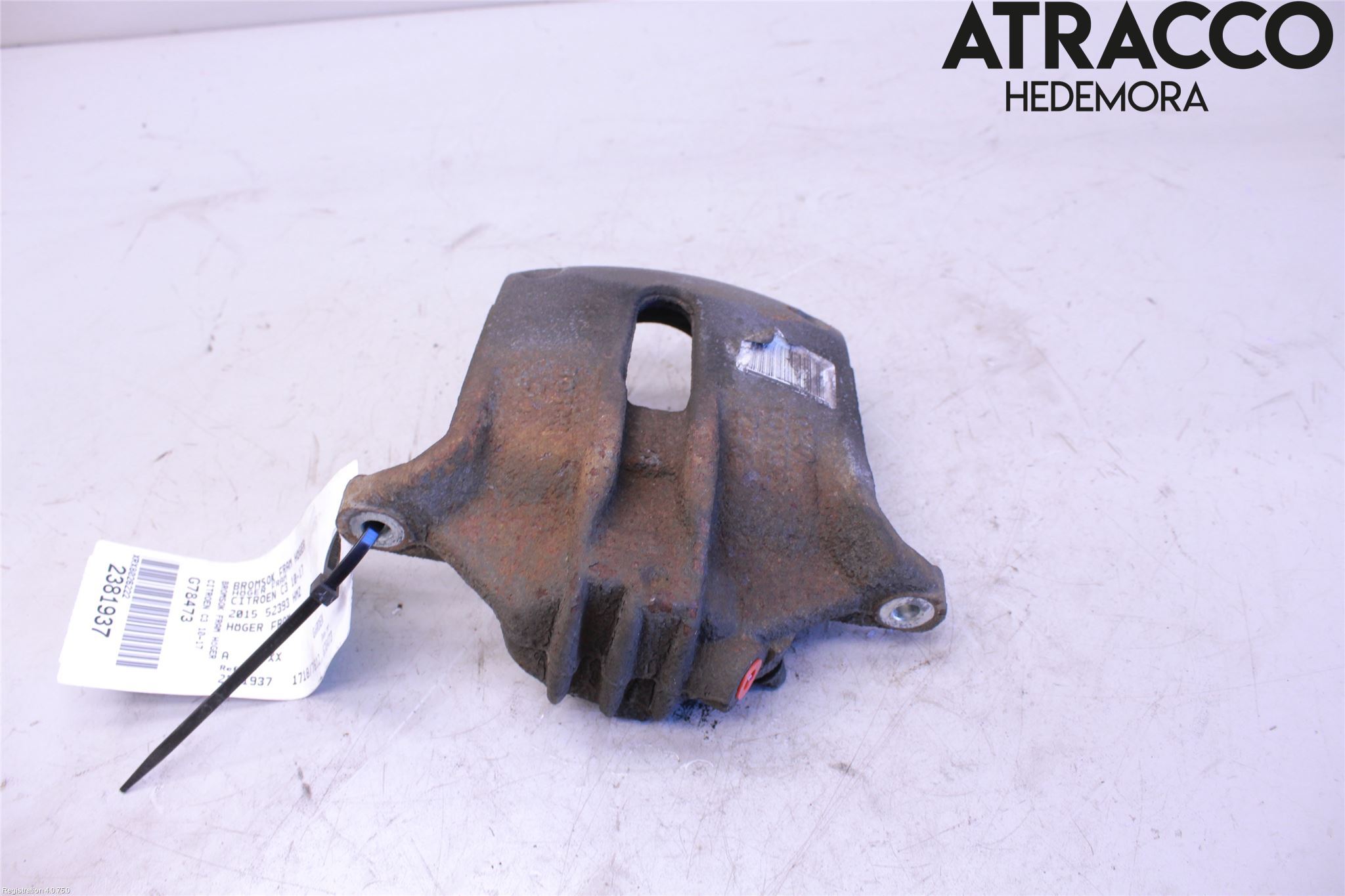 Citroen C3 10-17 Bremsecaliper Foran Høyre
