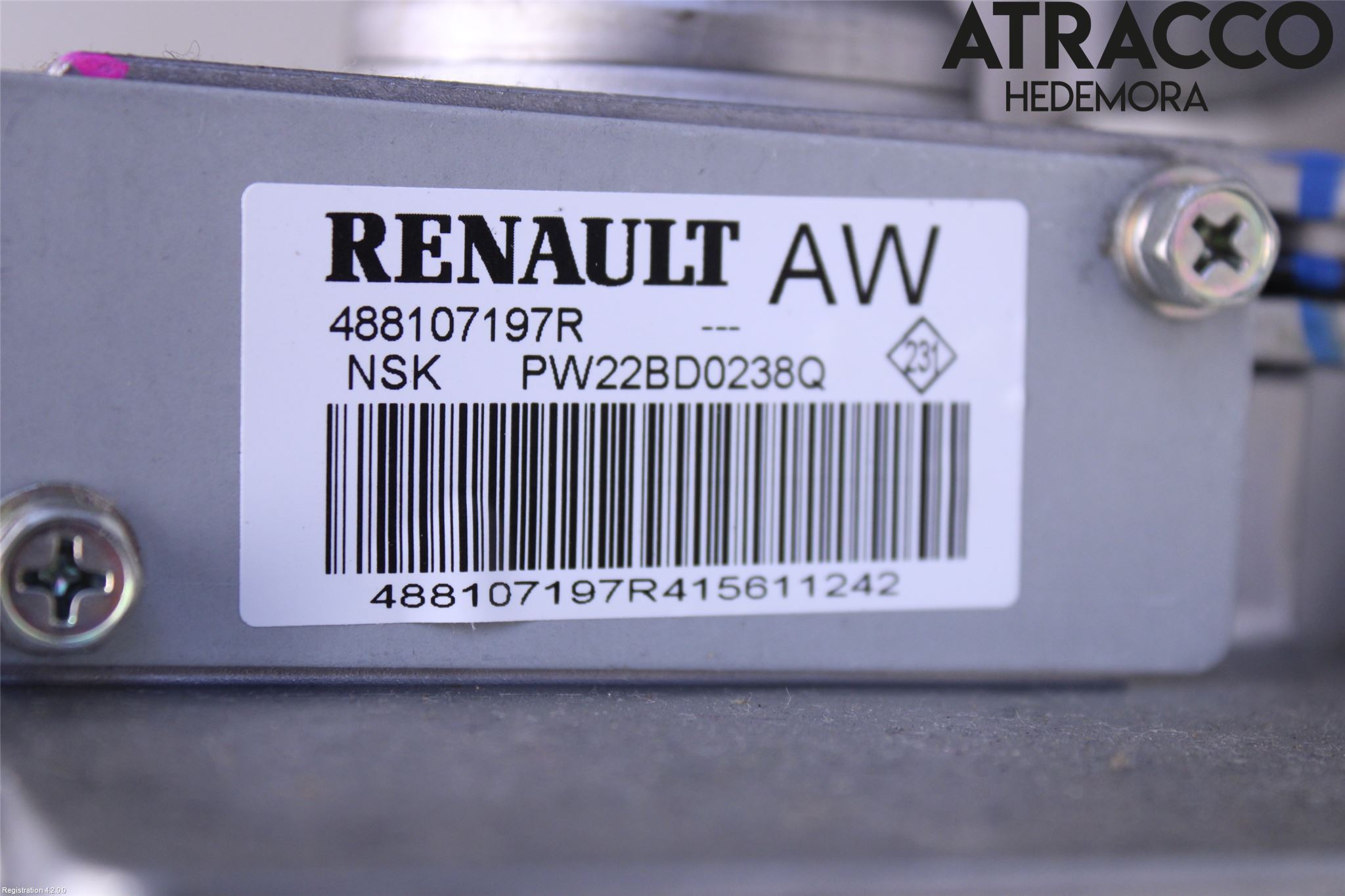 Renault KADJAR 15- Rattakselaggregat Innebygd Servo