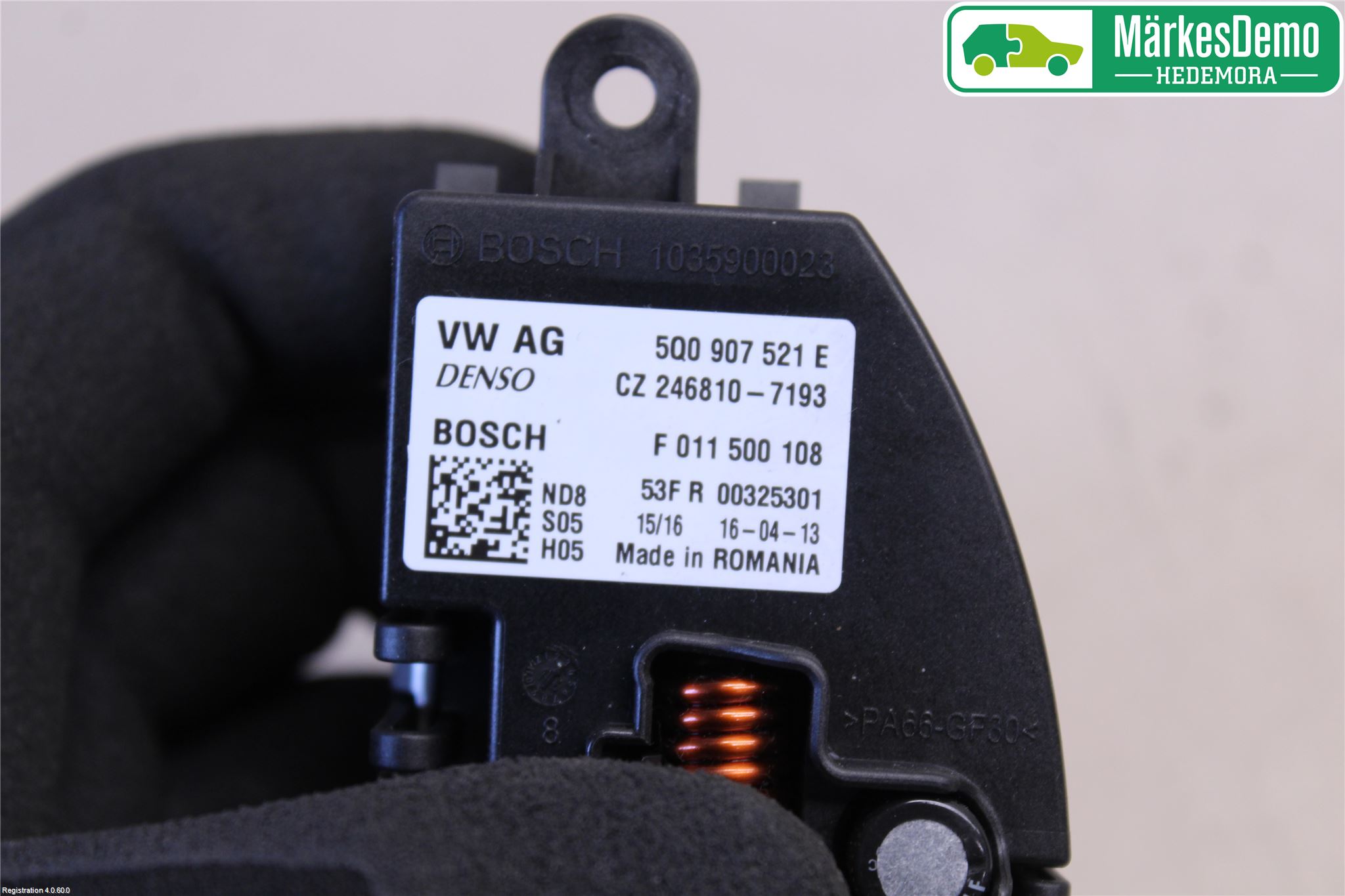 Volkswagen VW GOLF / E-GOLF VII 13-20 Varmeapparat Viftemotstand