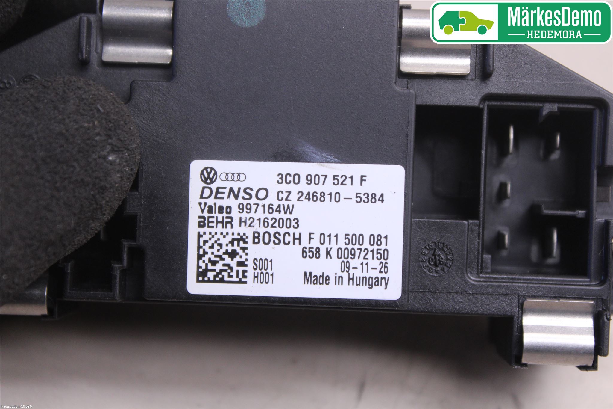 Volkswagen VW GOLF PLUS/CROSS GOLF 04-14 Varmeapparat Viftemotstand