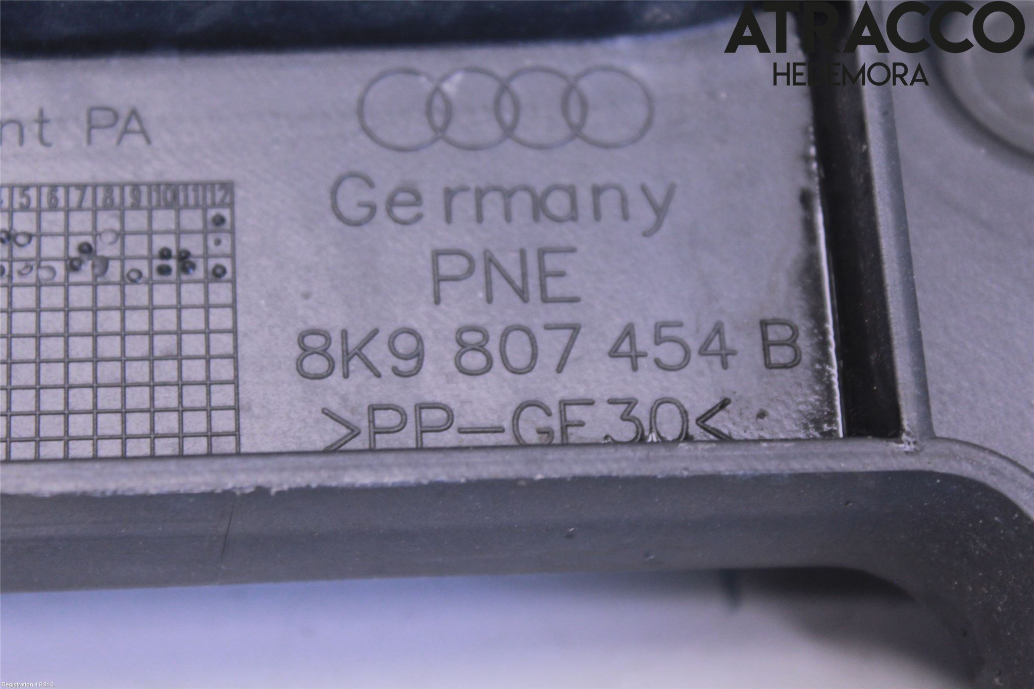 Audi A4 12-15 Støtfangerfeste Bak Høyre