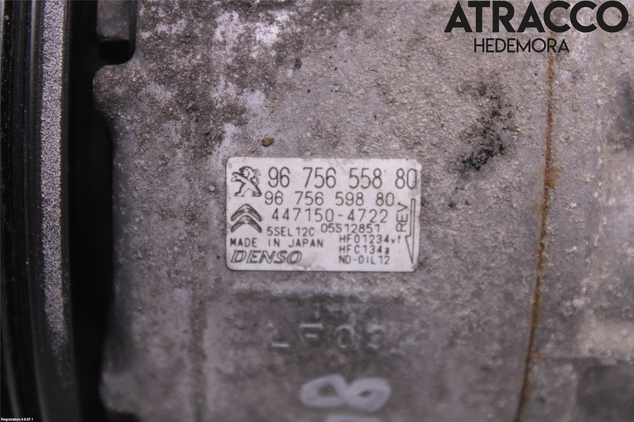 Citroen C4 GRAND PICASSO 14-18 Varme Ac Kompressor