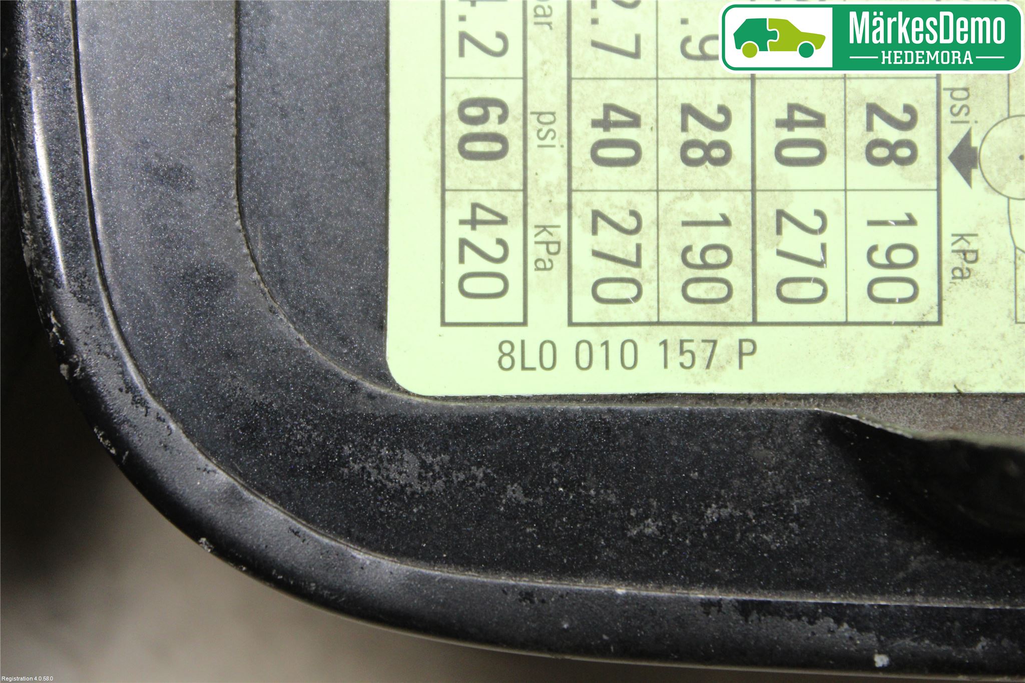 Audi A3/S3     96-03 Drivstoff Tankluke