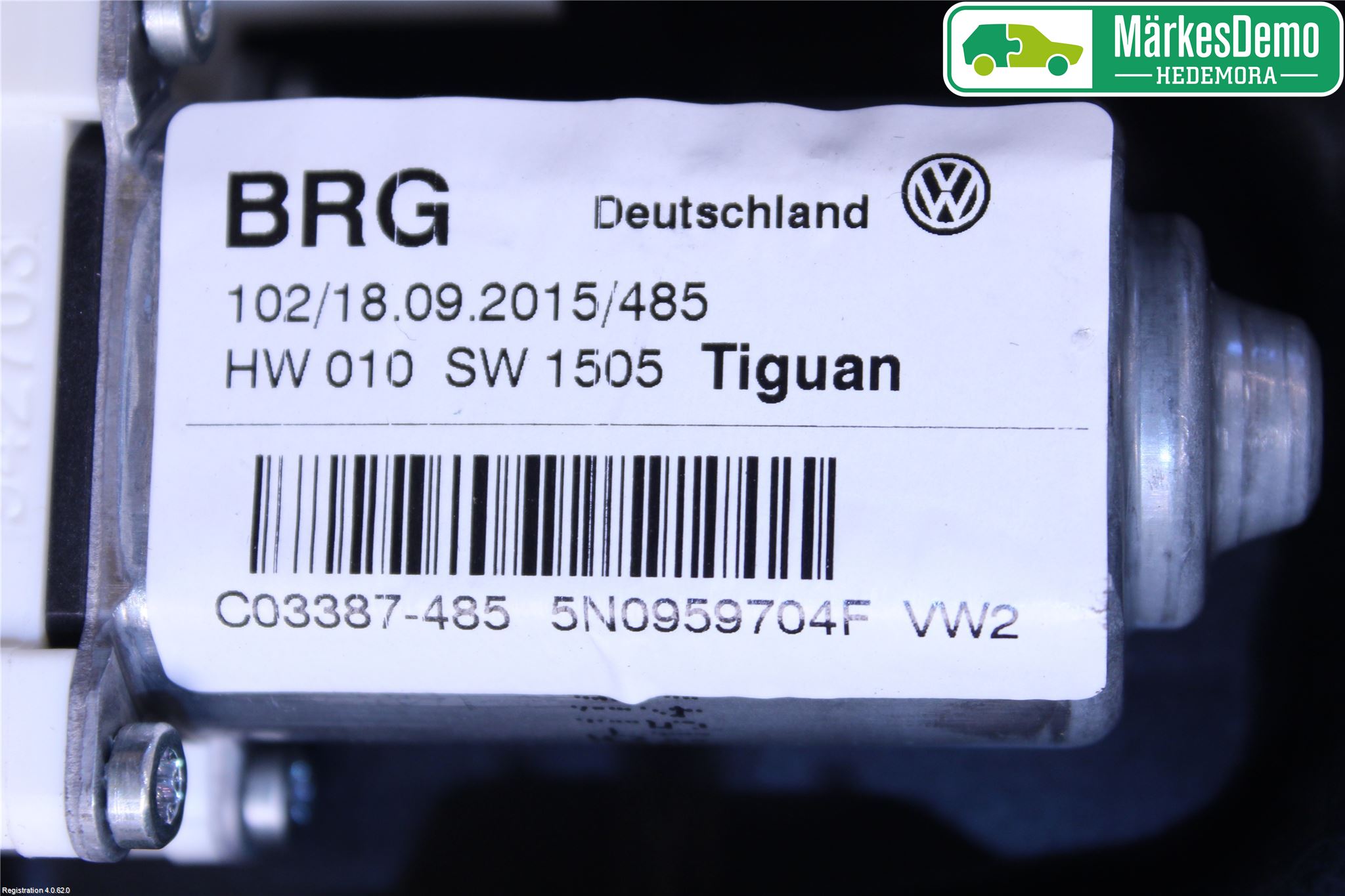 Volkswagen VW TIGUAN 07-16 Vindusheis El Komp
