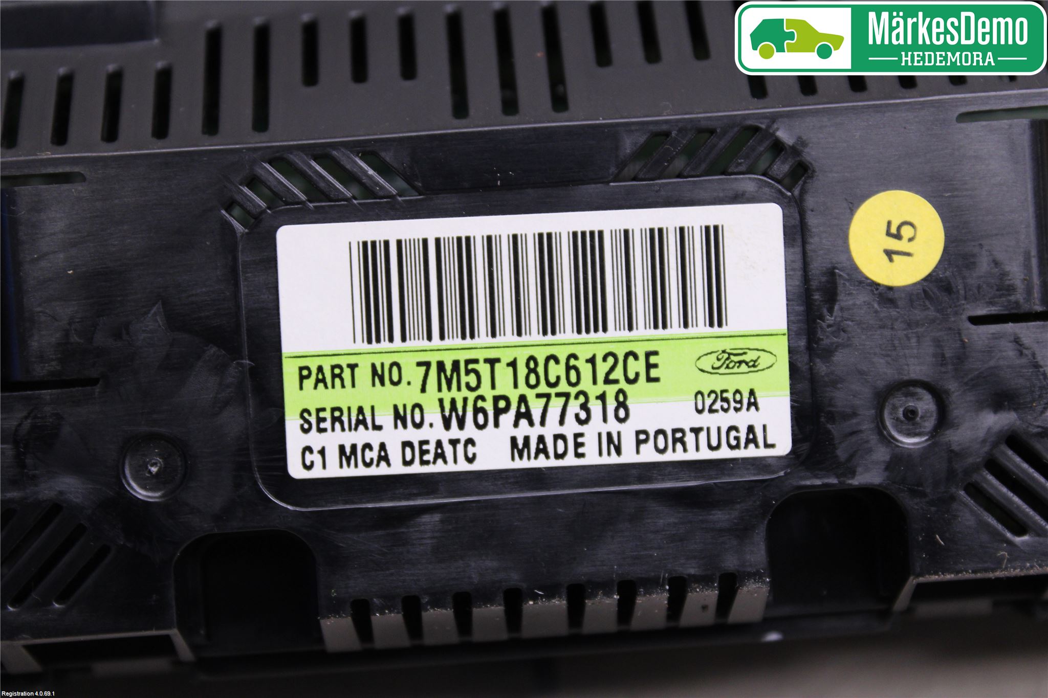 Ford KUGA 08-12 Varme Ac Betjening-Display