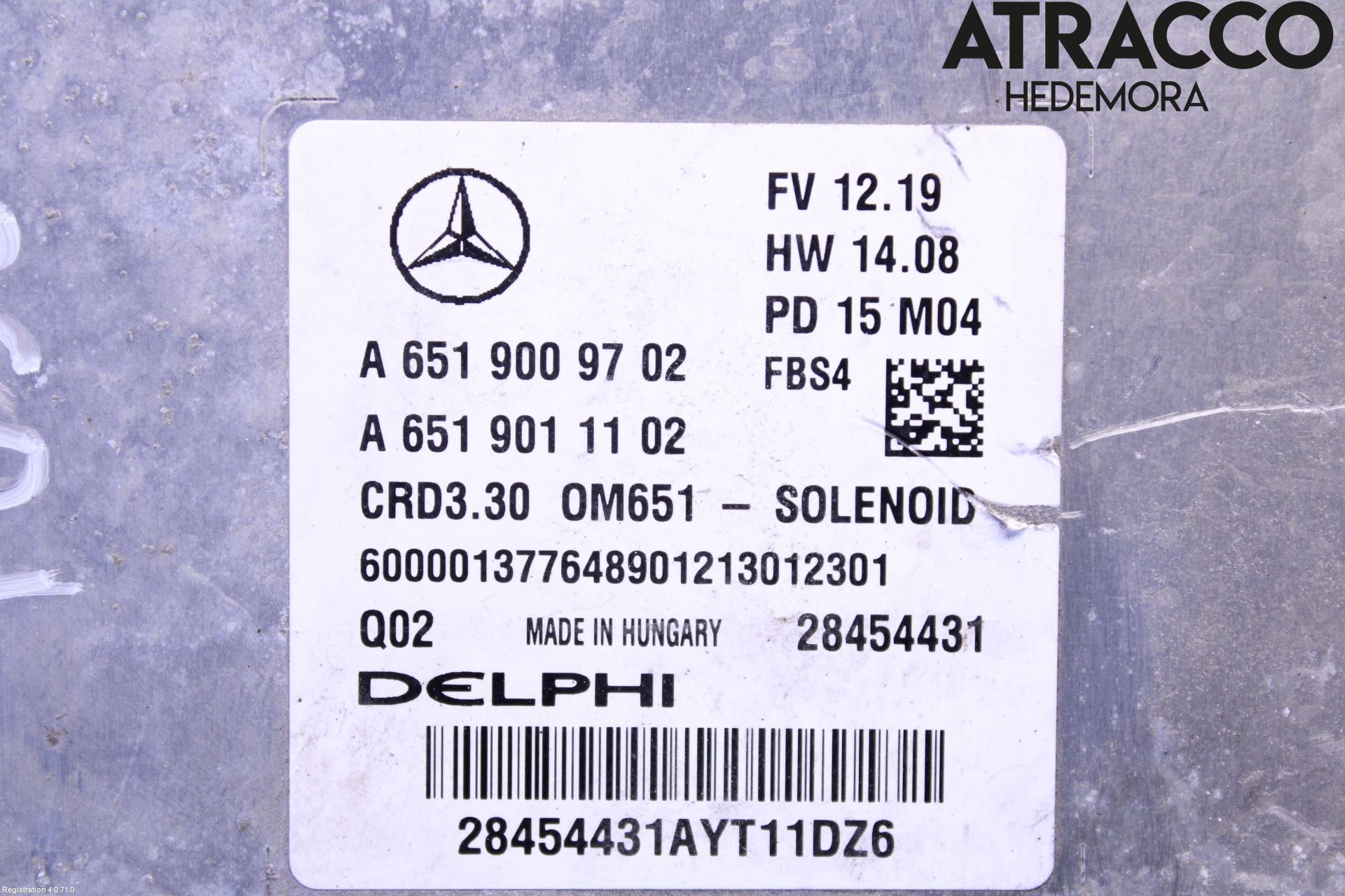 Mercedes-Benz MB CLA-KLASS (C117/X117) 13-19 Styreenhet Dieselpumpe