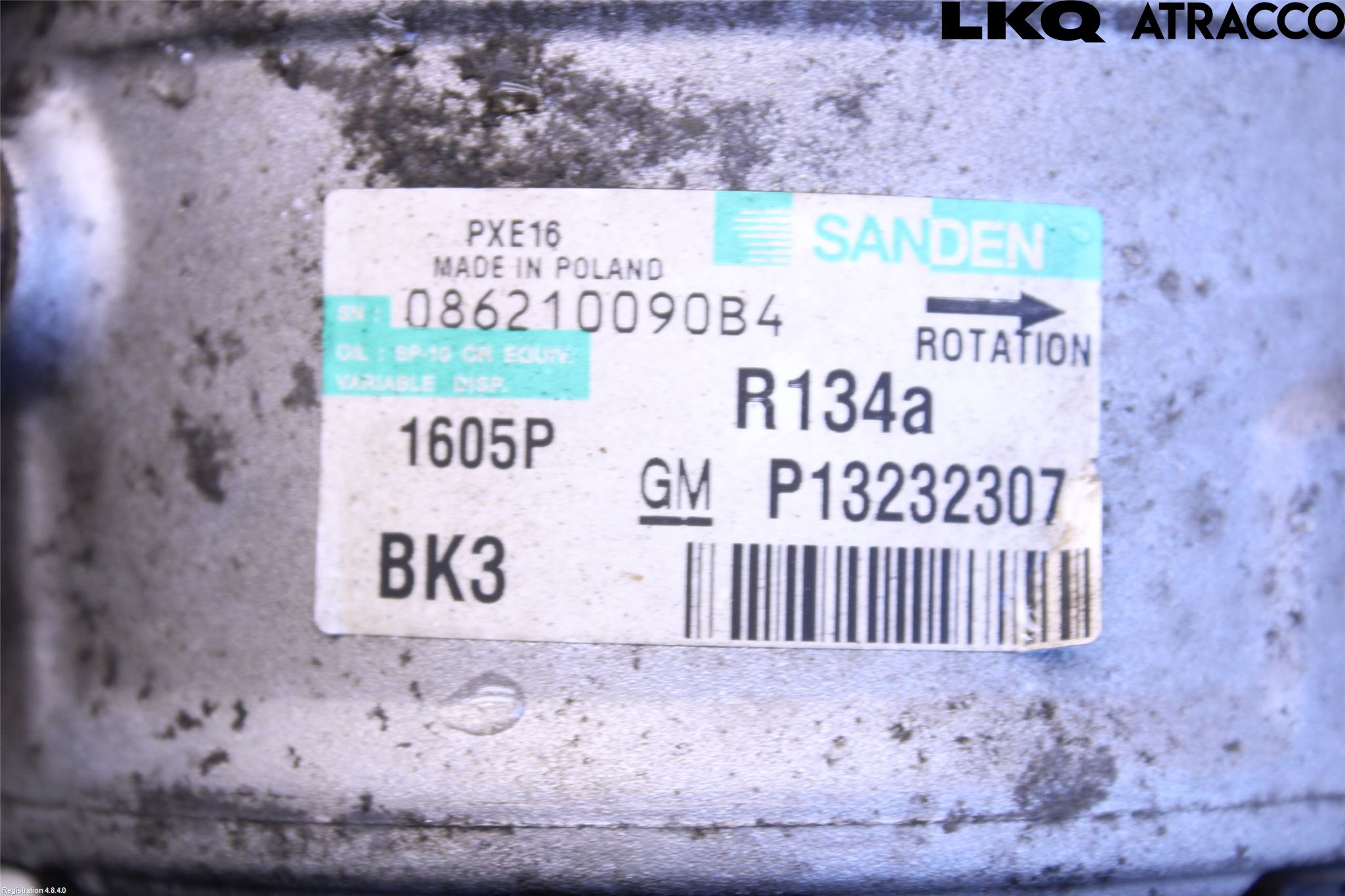 Opel INSIGNIA 09-16 Varme Ac Kompressor