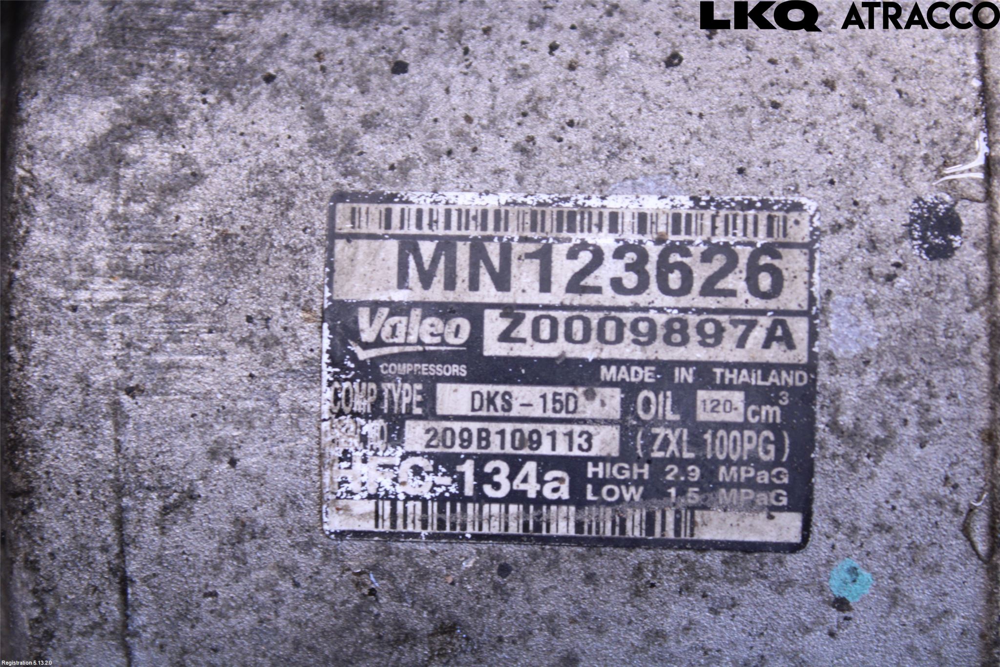 Mitsubishi L200 06-15 Varme Ac Kompressor