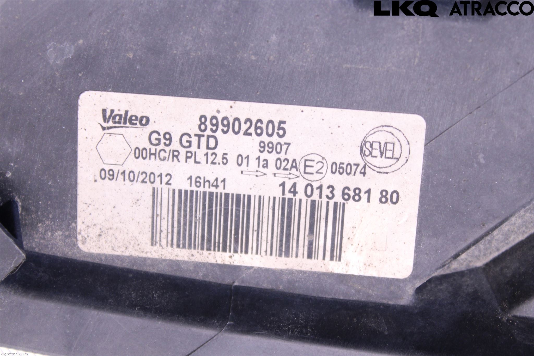 Peugeot EXPERT 15-16 Frontlykt Venstre