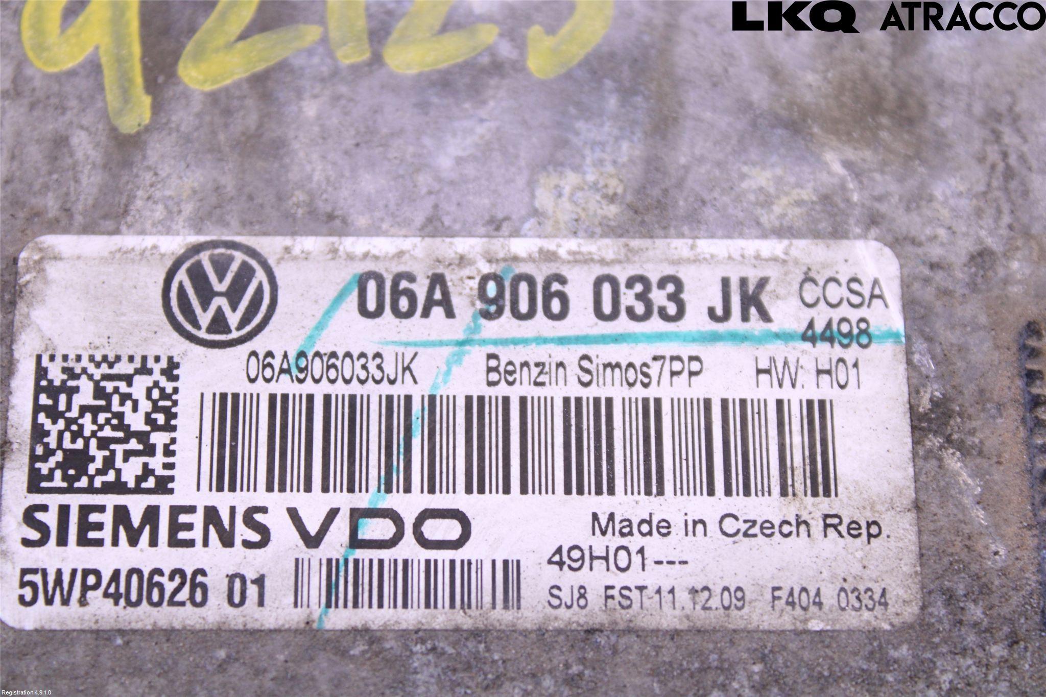 Volkswagen VW GOLF VI 09-13 Styreenhet Dieselpumpe