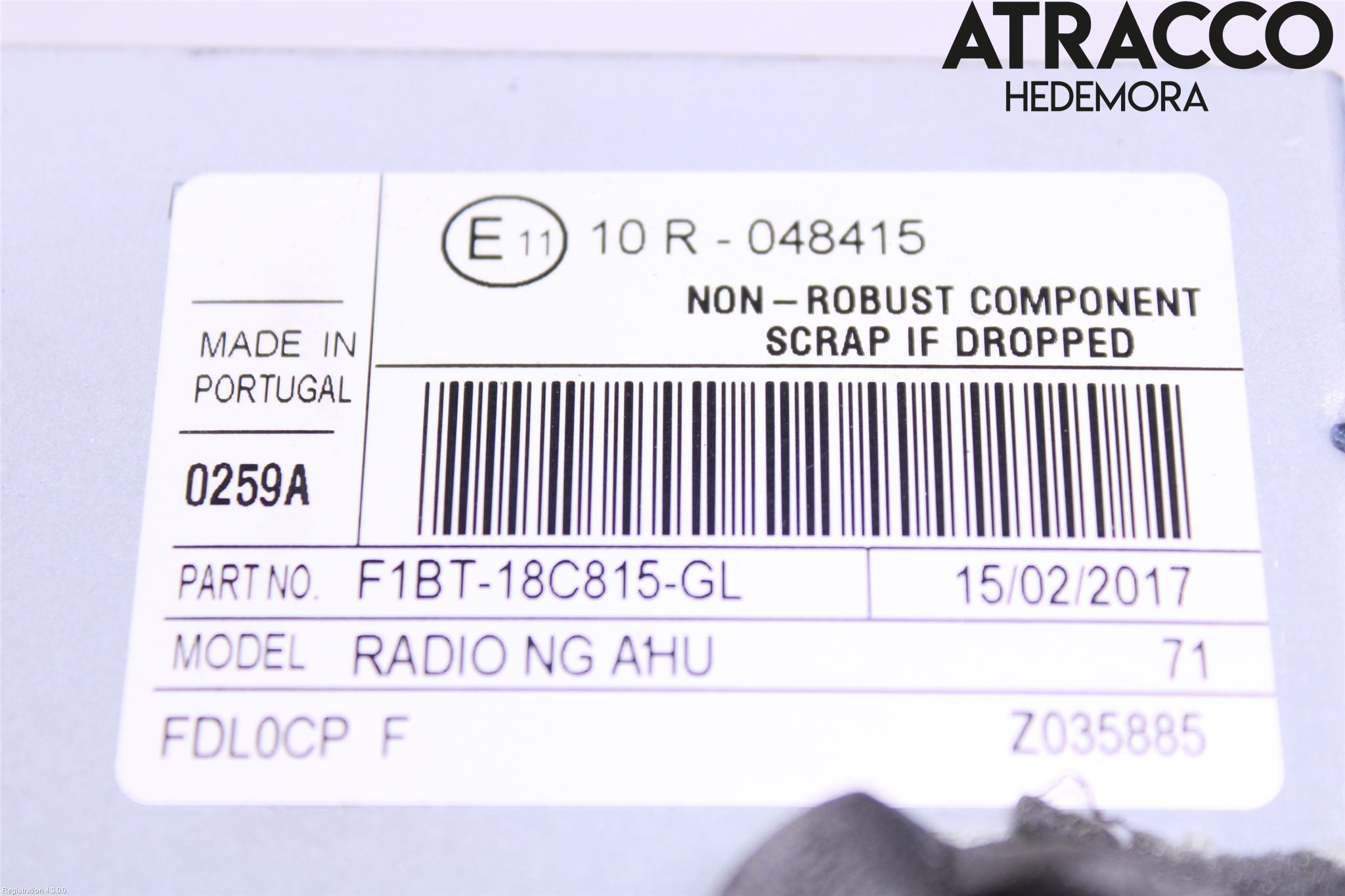 Ford TRANSIT/TOURNEO CONNECT 13-22 Stereo Radio Med Cd