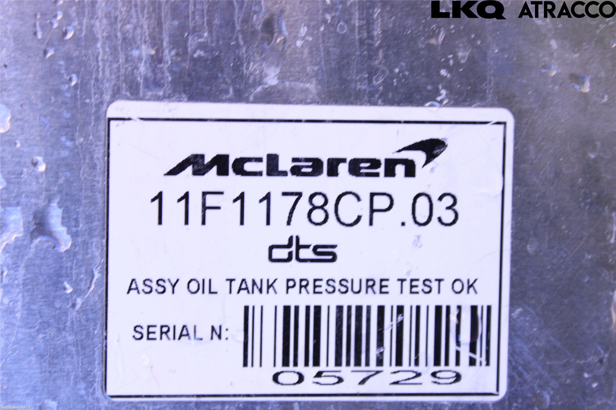McLAREN Motor Øvrig