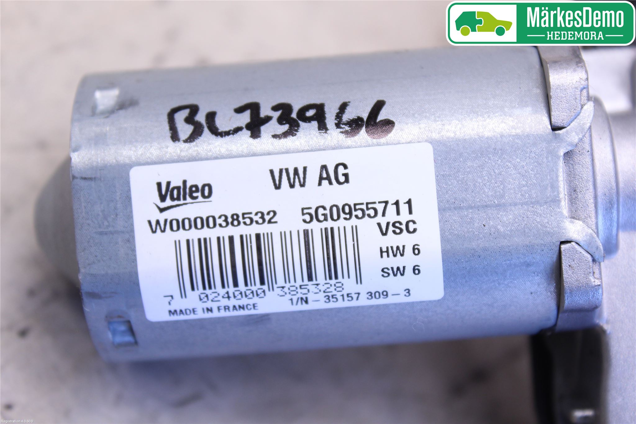 Volkswagen VW GOLF / E-GOLF VII 13-20 Viskermotor Bakluke