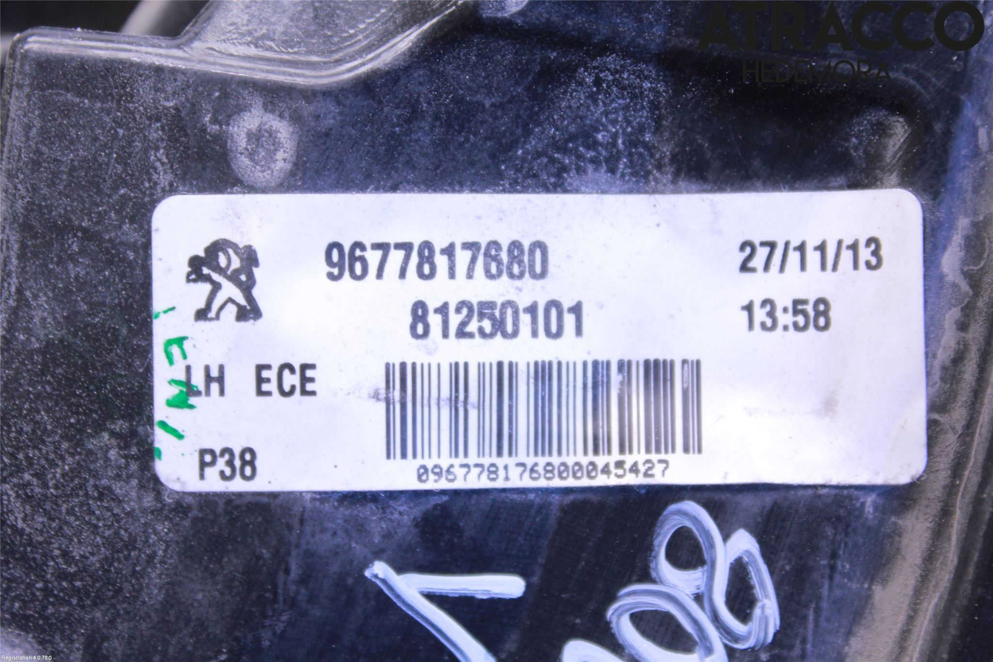Peugeot 308 14-21 Baklykt Venstre