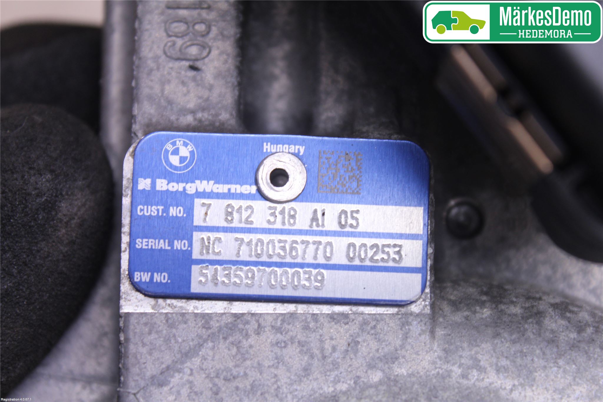 Mini CLUBMAN R55 06-14 Turboaggregat
