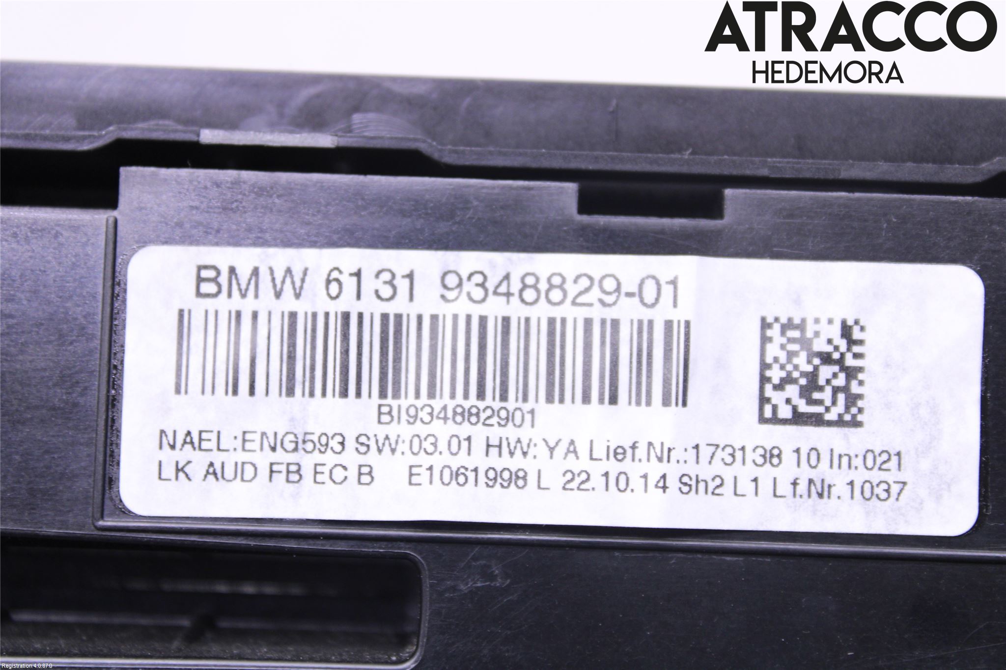 BMW 3 GT F34 13-19 Varme Ac Betjening-Display