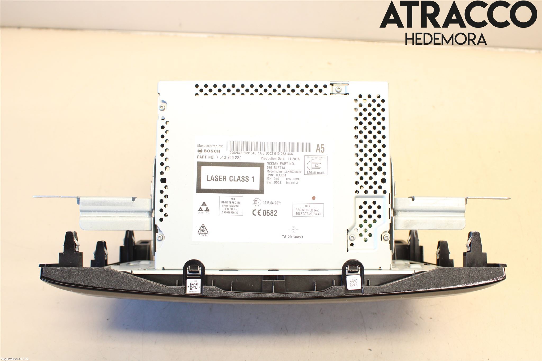 Nissan QASHQAI 14-17 Stereo Radio Med Cd