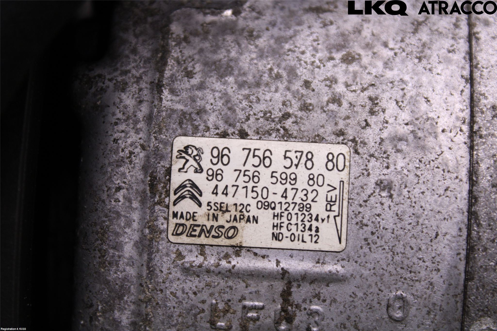 Citroen C4 GRAND PICASSO 14-18 Varme Ac Kompressor