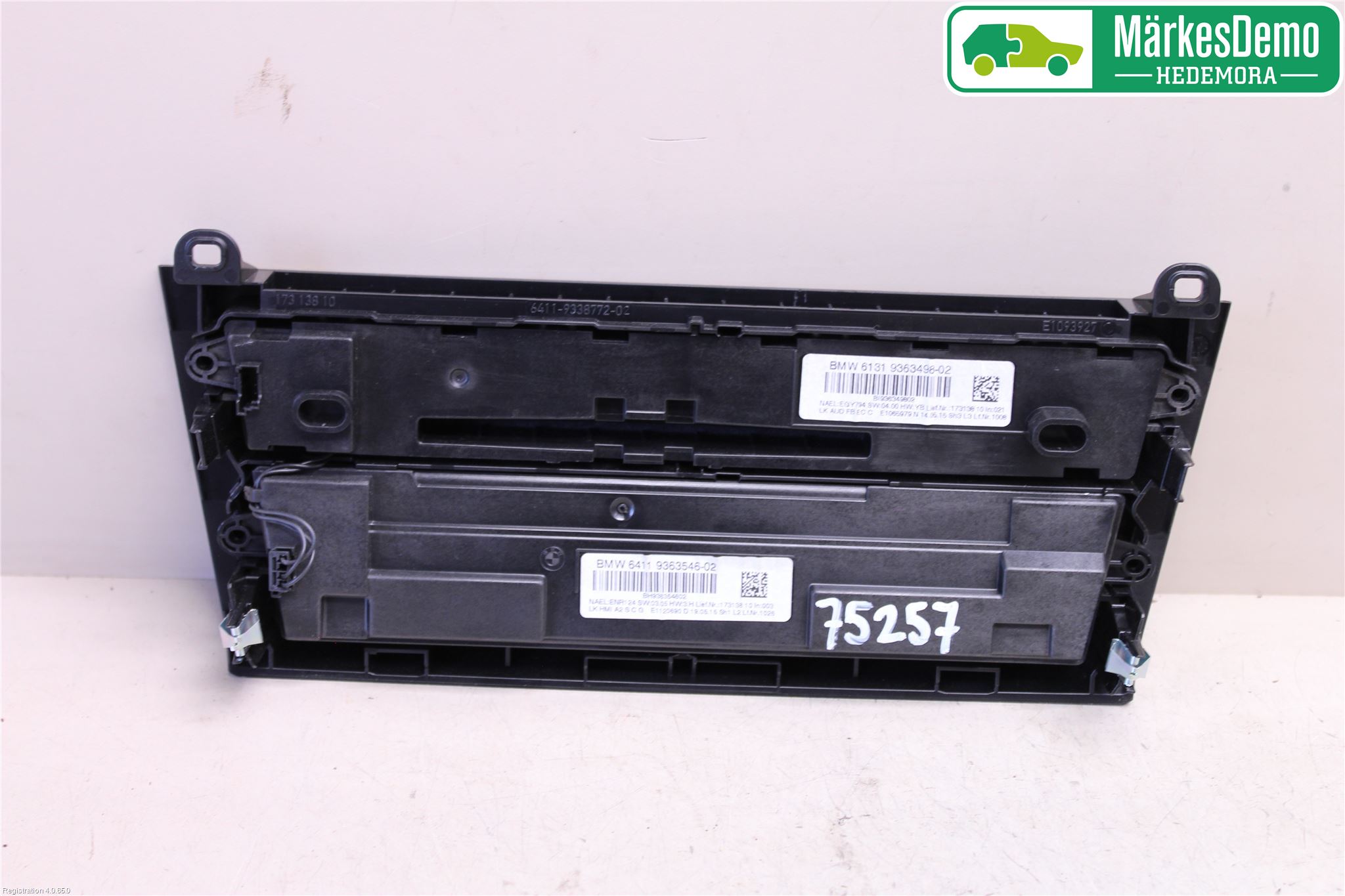 BMW 1 F20/F21 11-19 Varme Ac Betjening-Display