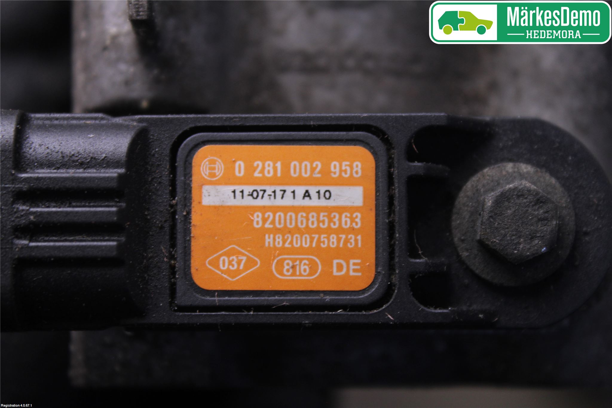 Nissan QASHQAI+2  10-14 Inns Map - Trykkføler