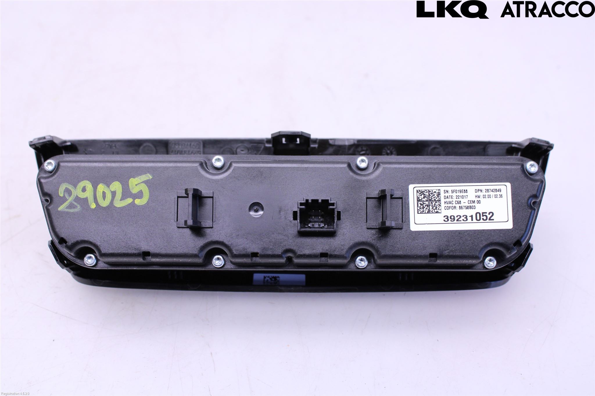 Opel CORSA F, CORSA-E 20- Varme Ac Betjening-Display