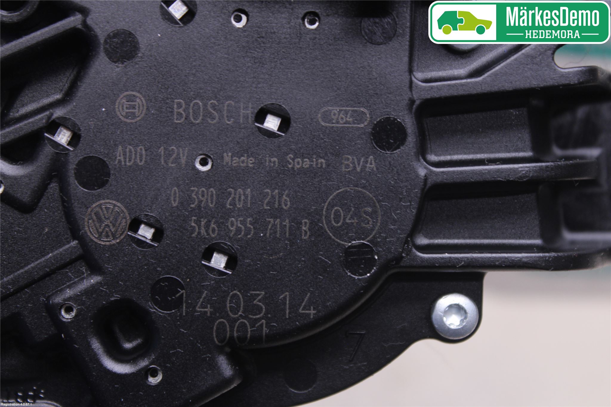 Volkswagen VW POLO 10-17 Viskermotor Bakluke