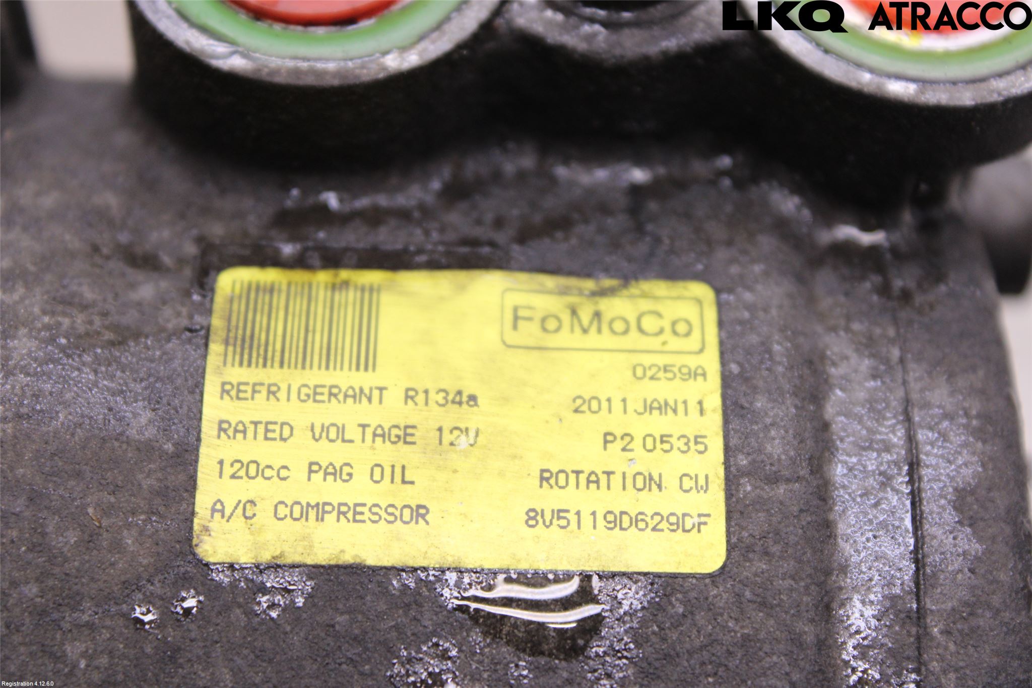 Ford FIESTA 09-12 Varme Ac Kompressor