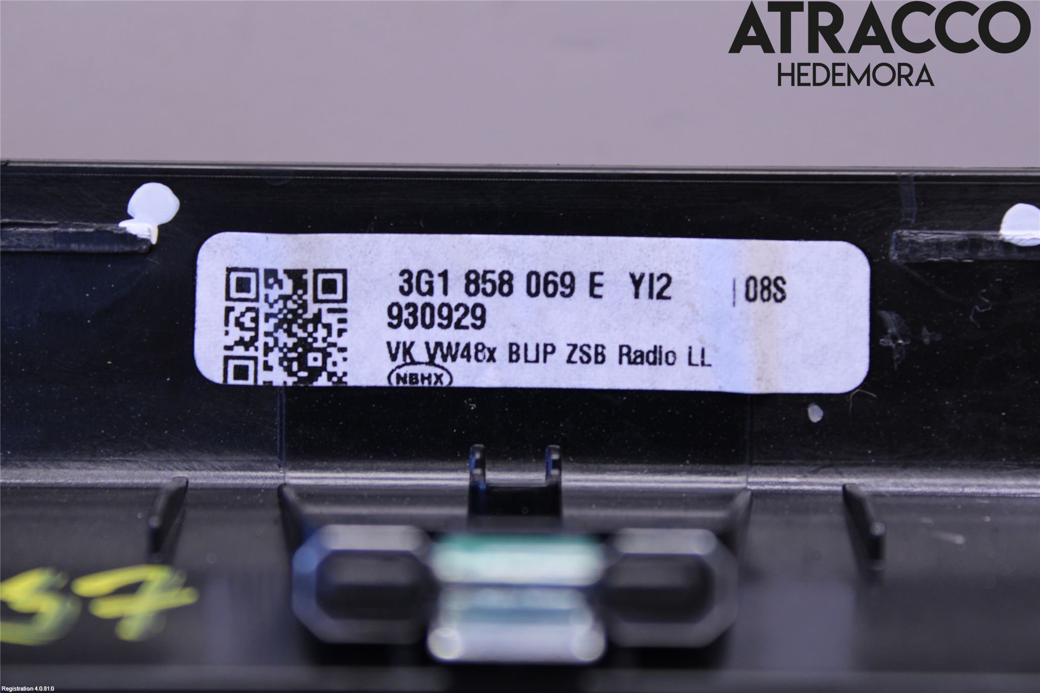 Volkswagen VW PASSAT 15-19 Innr Radio Ramme