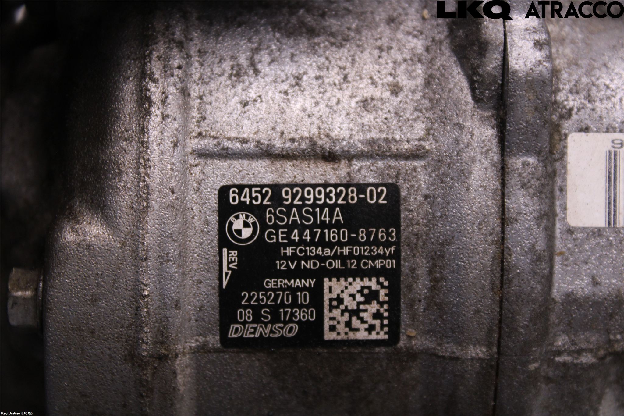 BMW 3 F30/F31/F80 12-19 Varme Ac Kompressor