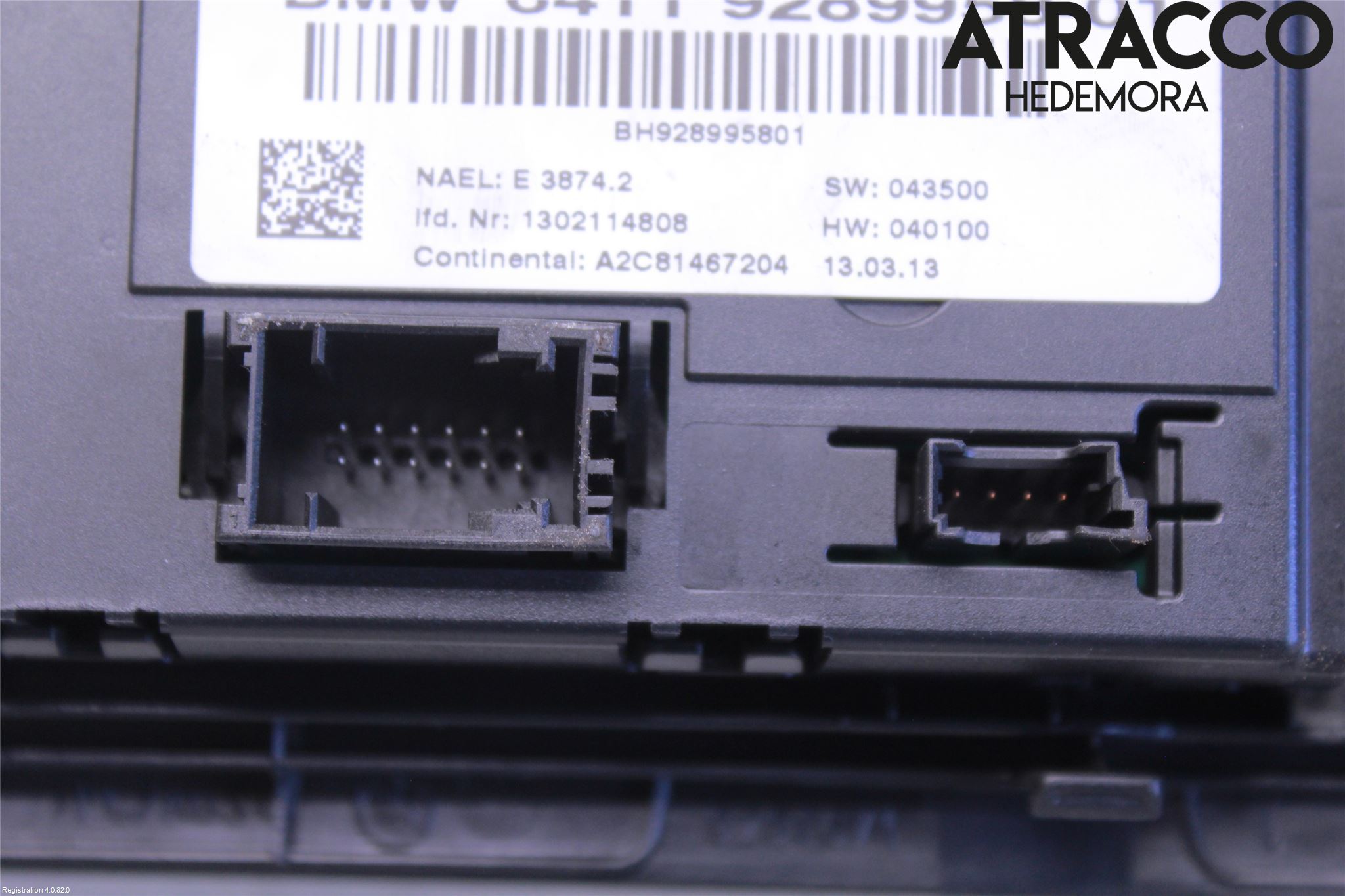 BMW X3 F25 10-17 Varme Ac Betjening-Display