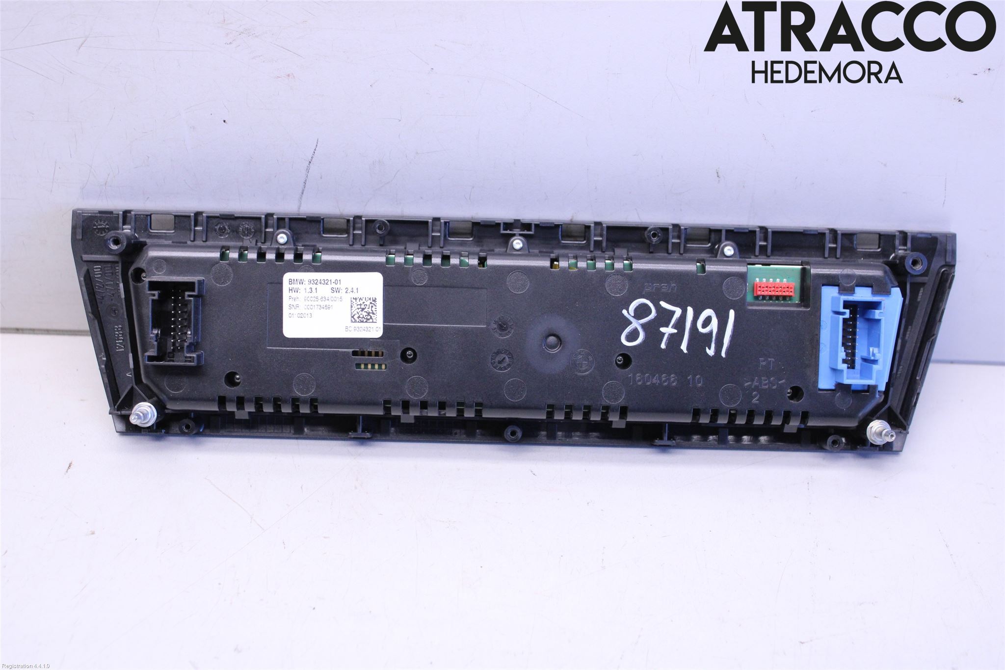 BMW 5 F10/F11/F18 09-17 Varme Ac Betjening-Display