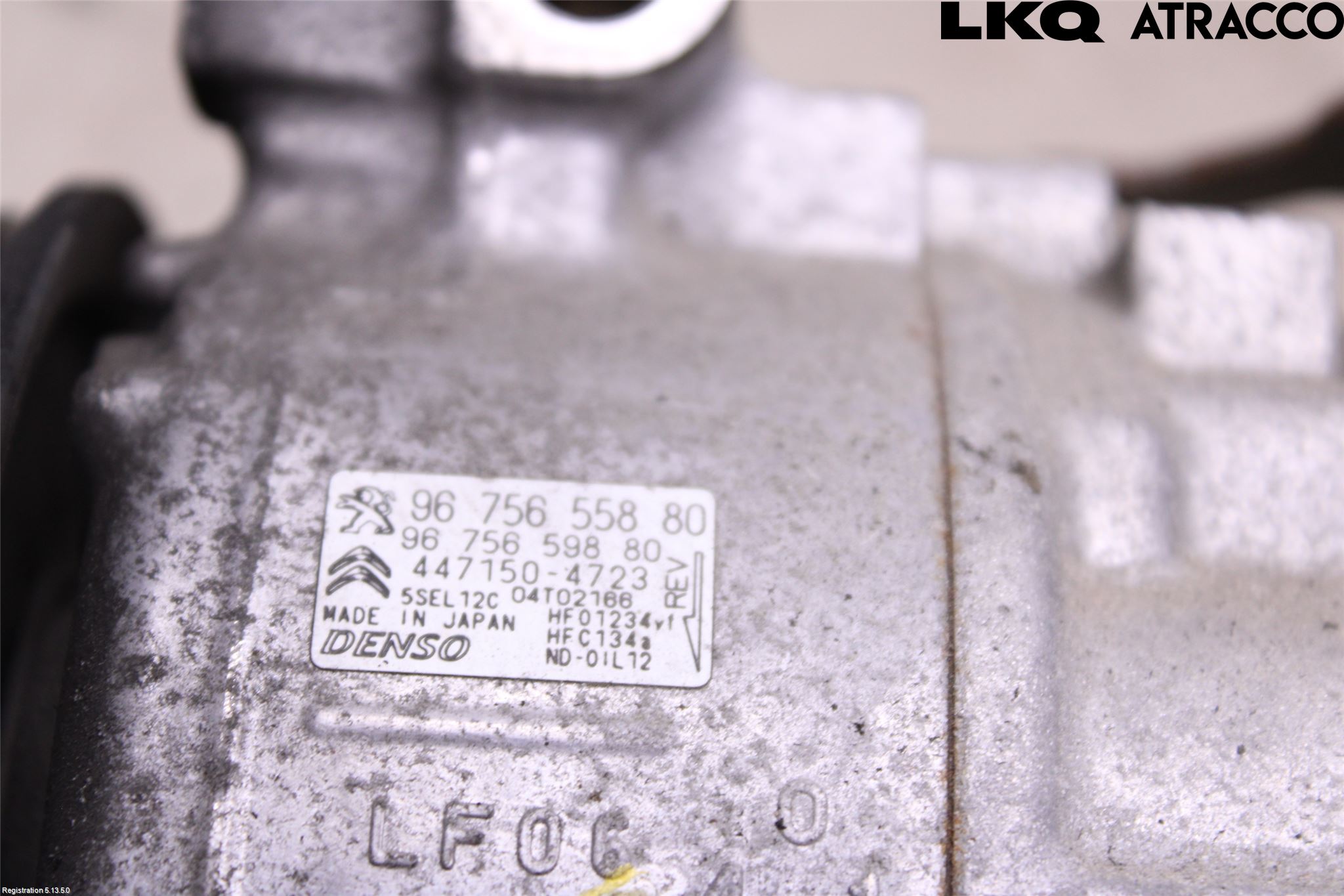 Citroen C4 GRAND PICASSO 14-18 Varme Ac Kompressor