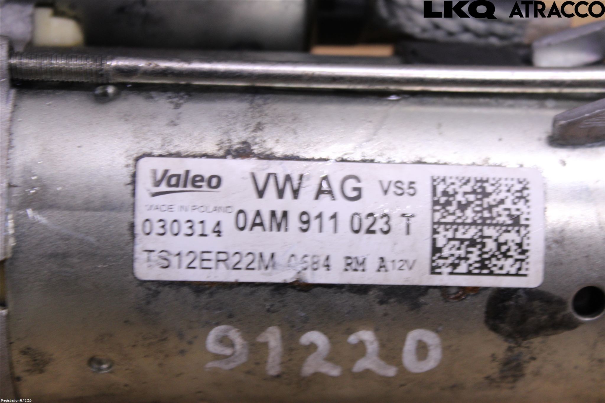 Volkswagen VW POLO 10-17 Startmotor
