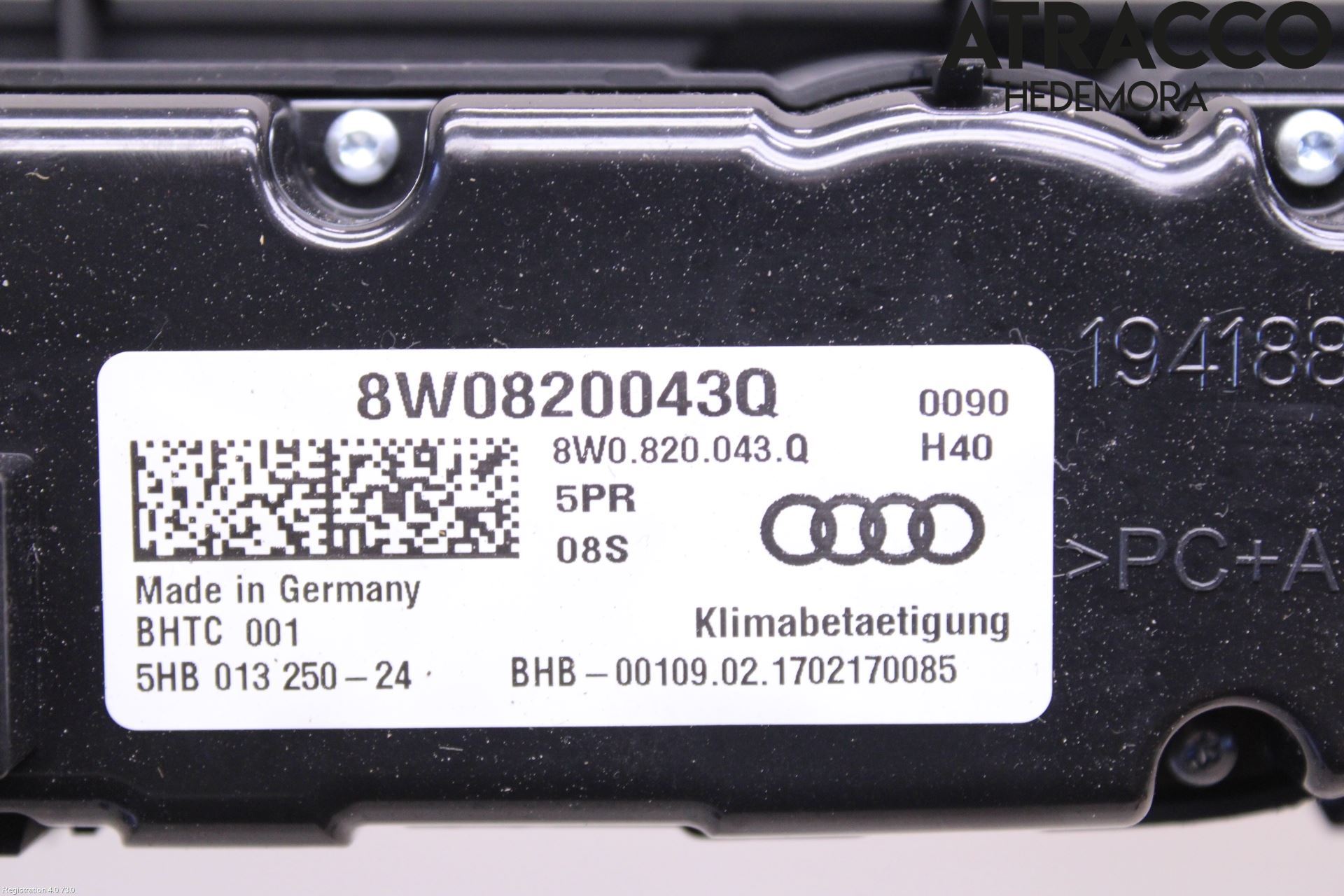 Audi A5 17- Varme Ac Betjening-Display