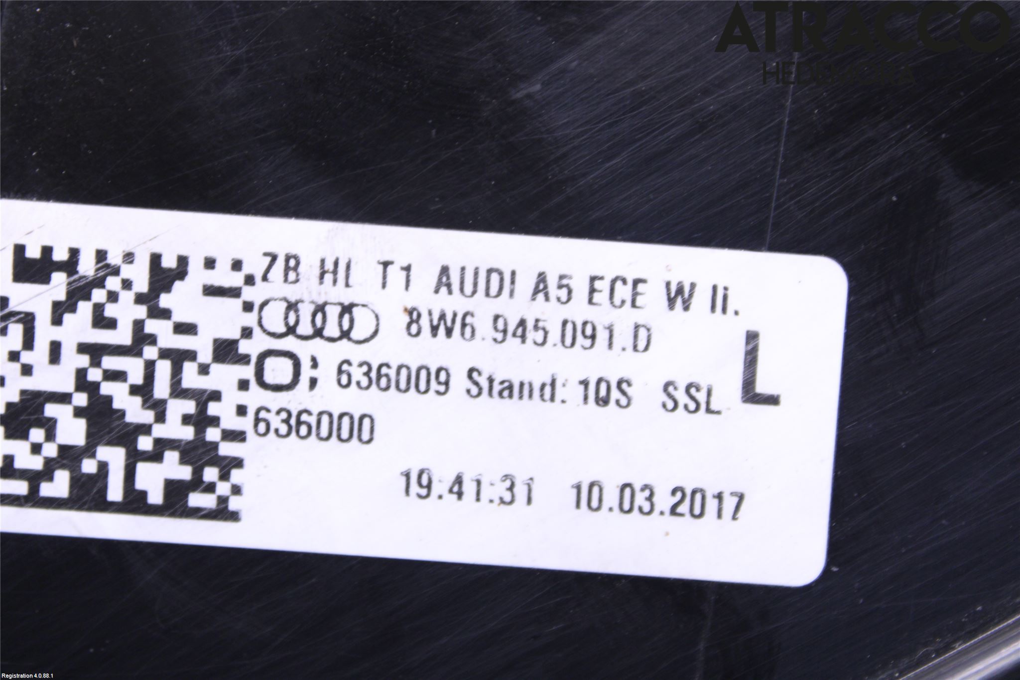 Audi A5 17- Baklykt Venstre