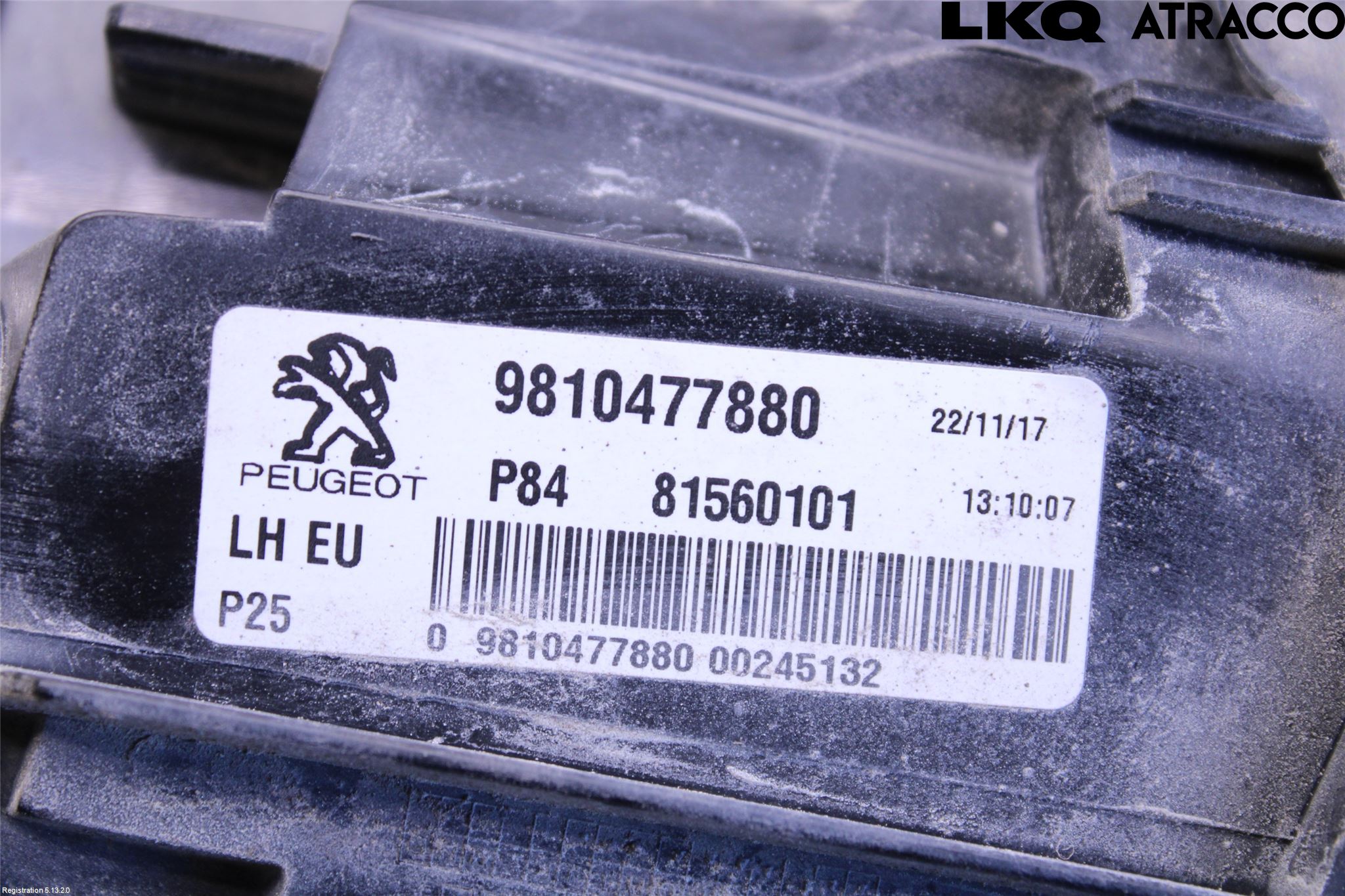 Peugeot 3008 17-24 Baklykt Venstre  På Luke(Indre