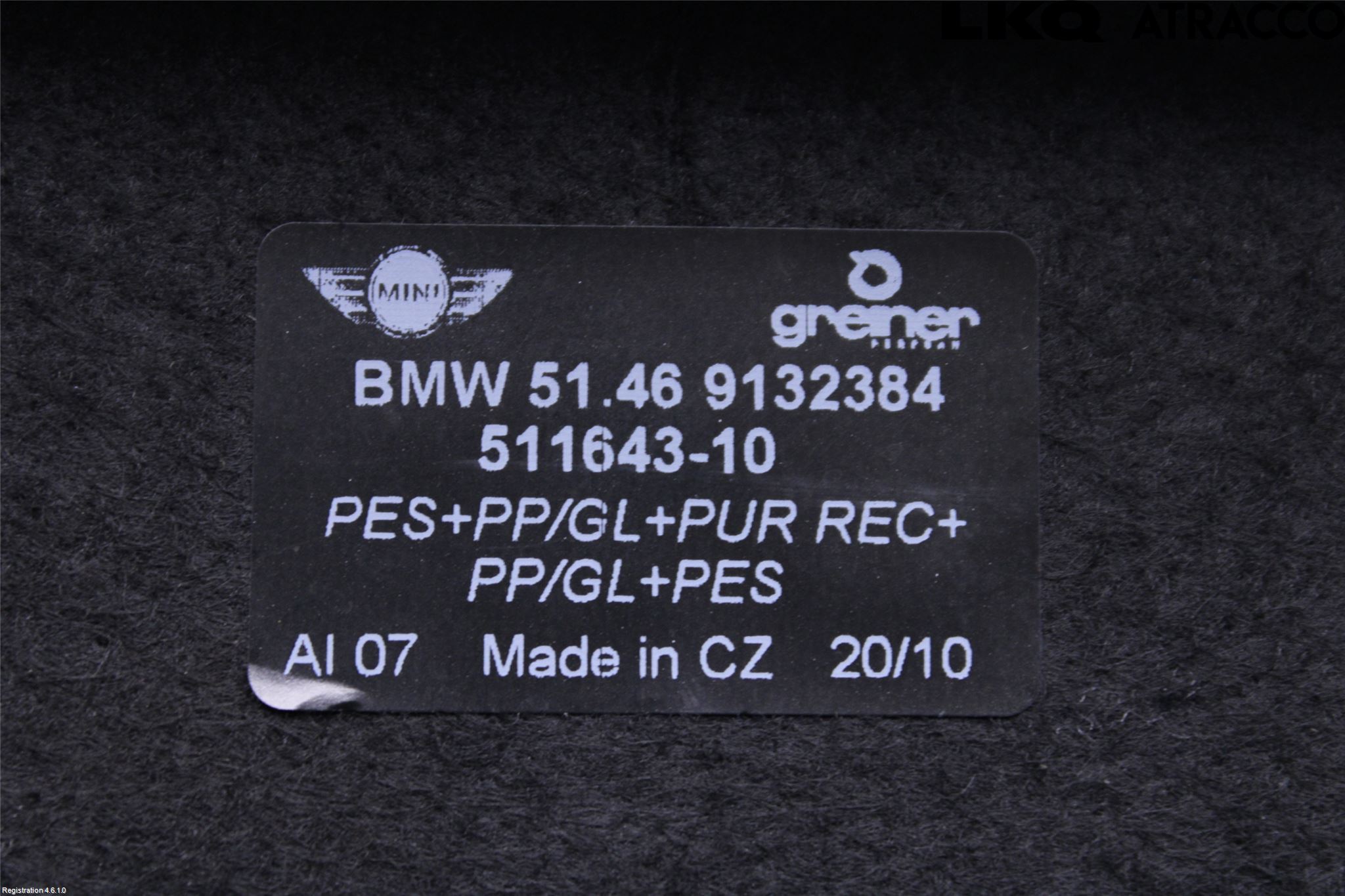 Mini CABRIO R57 07-15 Innr Hattehylle